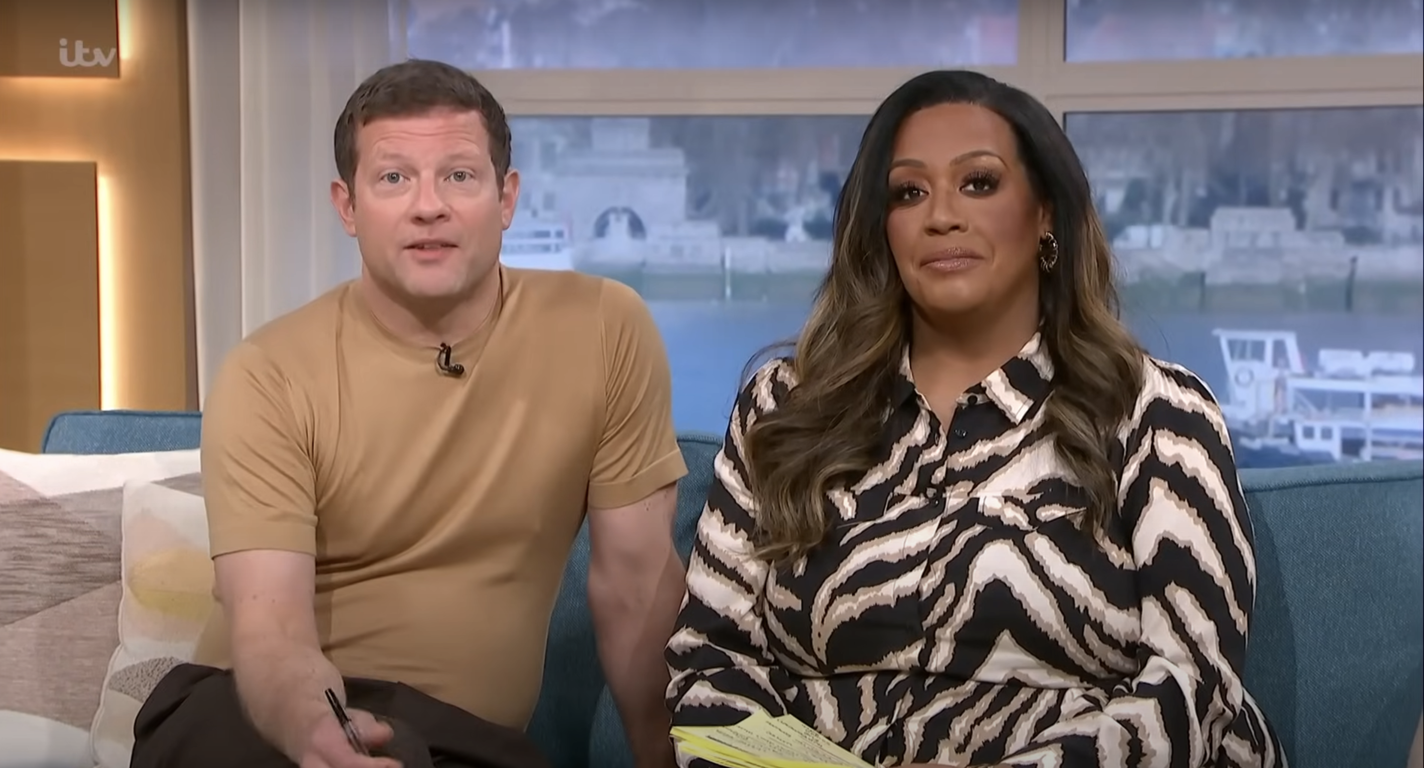 Alison Hammond and Dermot O'Leary in the This Morning studio