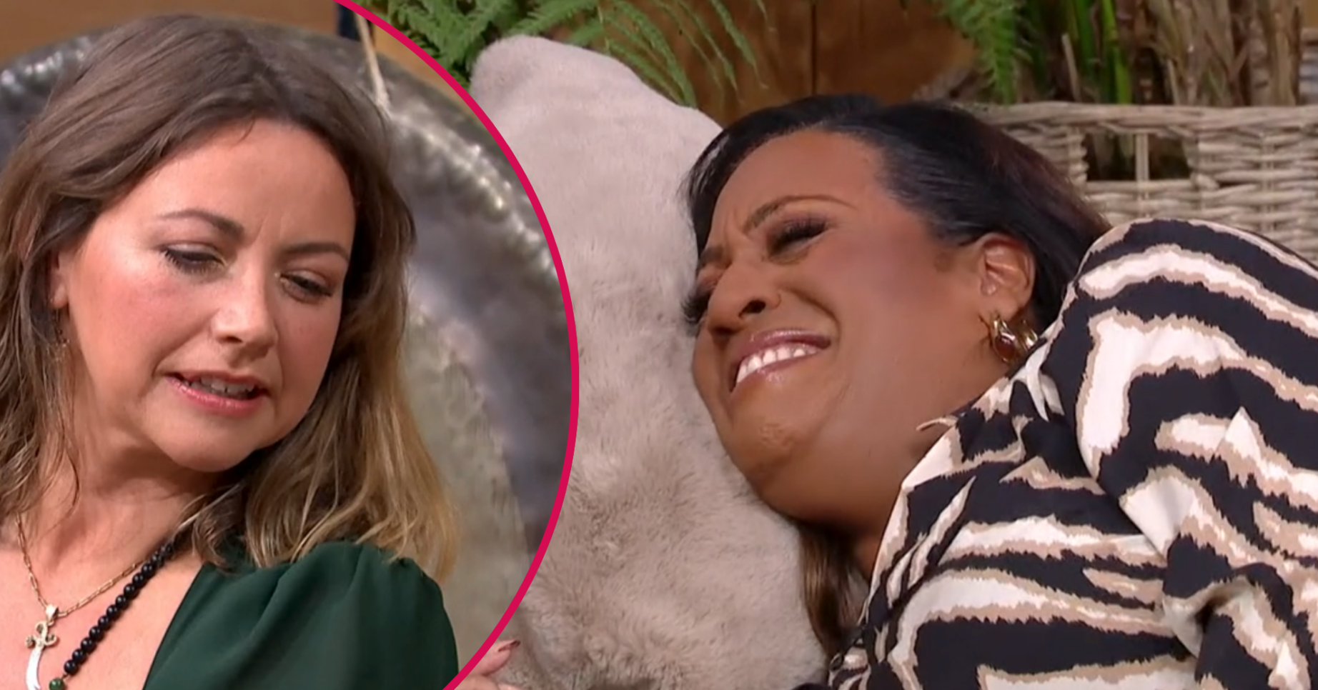 Charlotte Church leading a sound bath segment with Alison Hammond on This Morning