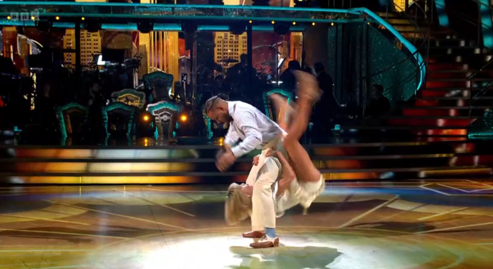 JB and Lauren dancing the Charleston on Strictly