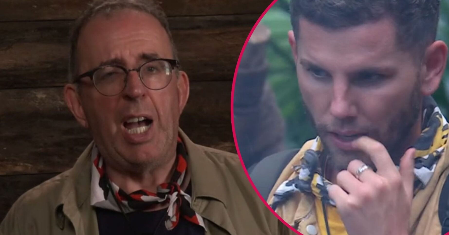 Richard and Dean on I'm A Celeb (Credit: ITV)