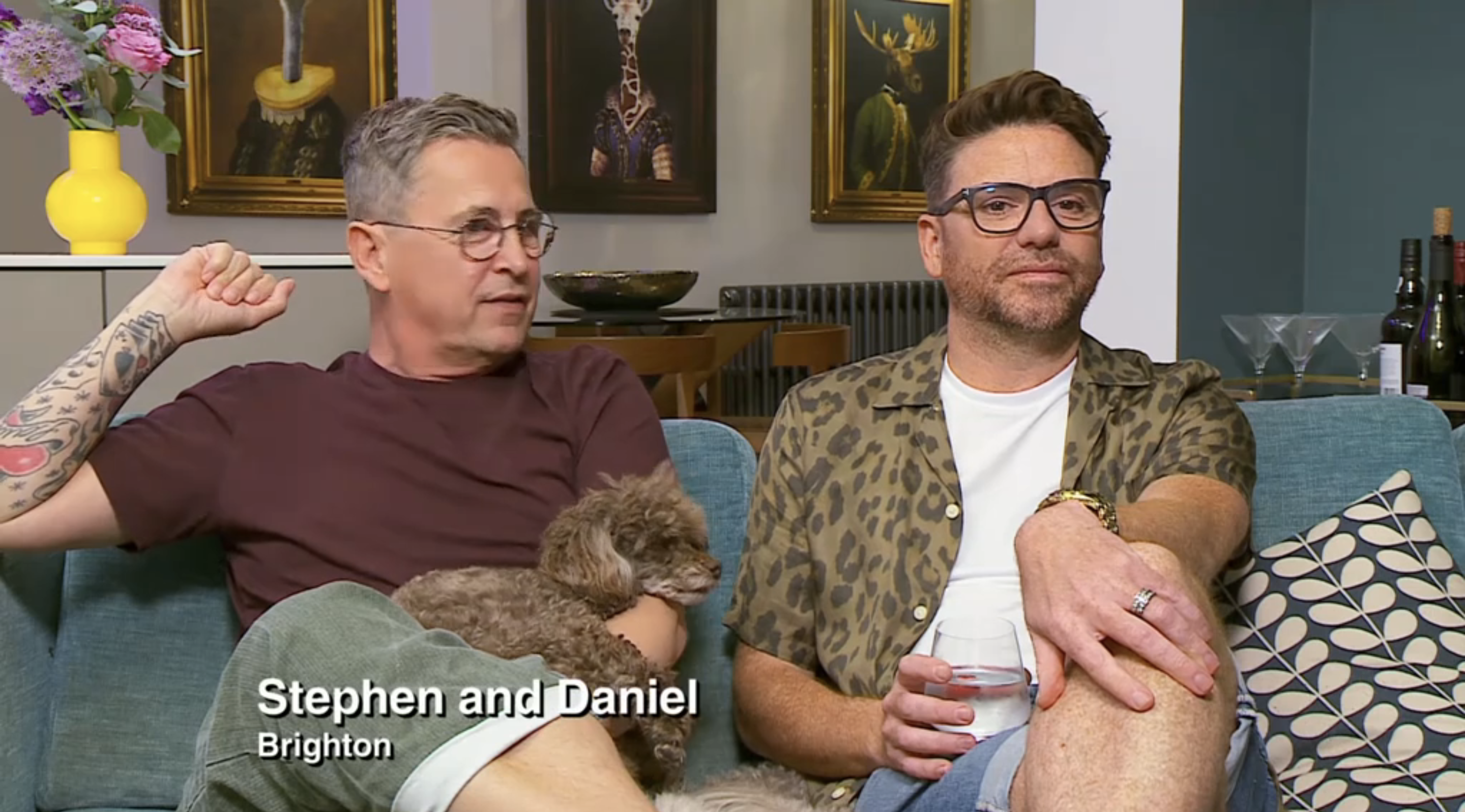 Stephen Webb and Daniel Lustig on Gogglebox