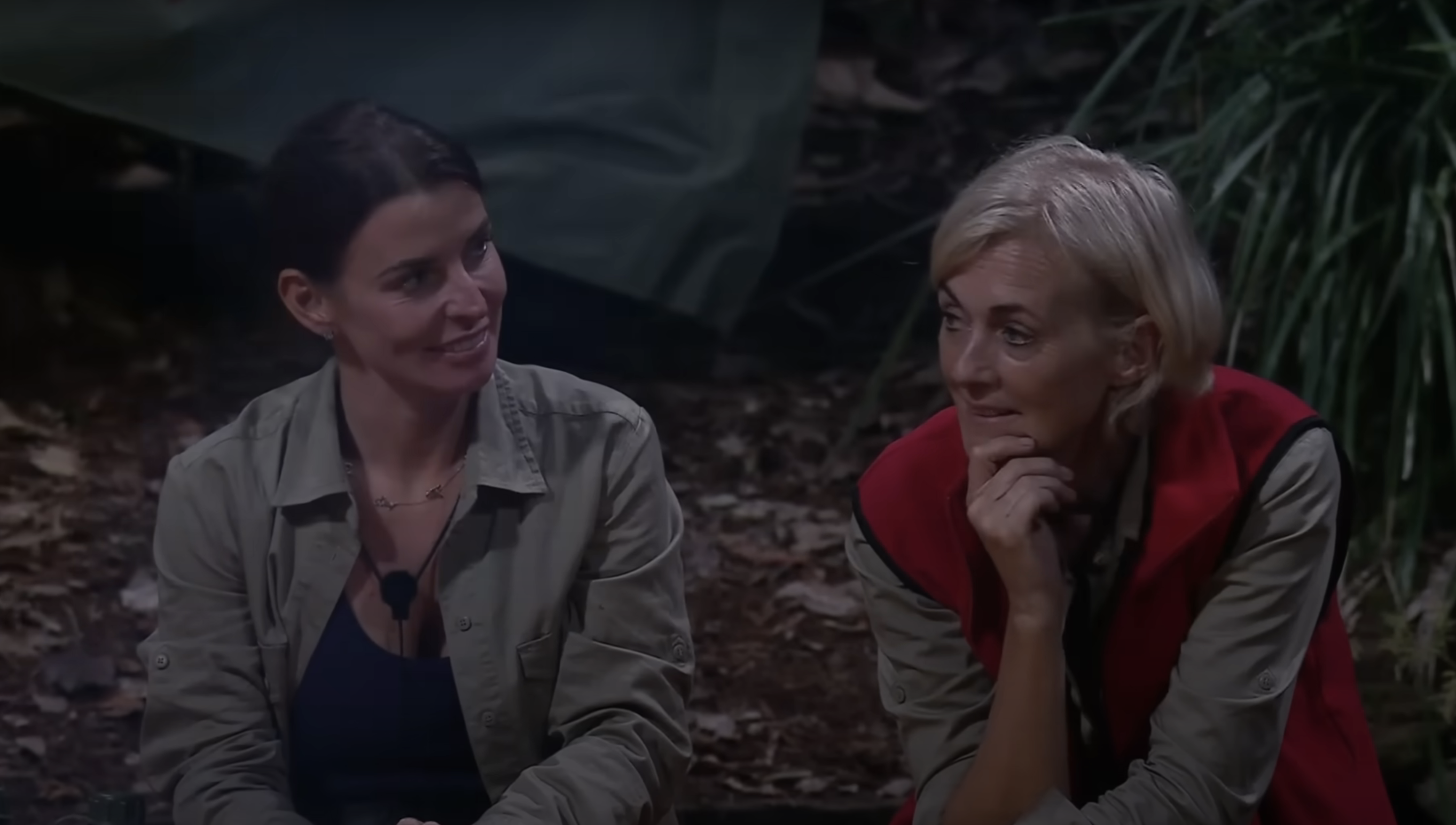 Coleen Rooney and Jane Moore in the I'm A Celebrity jungle