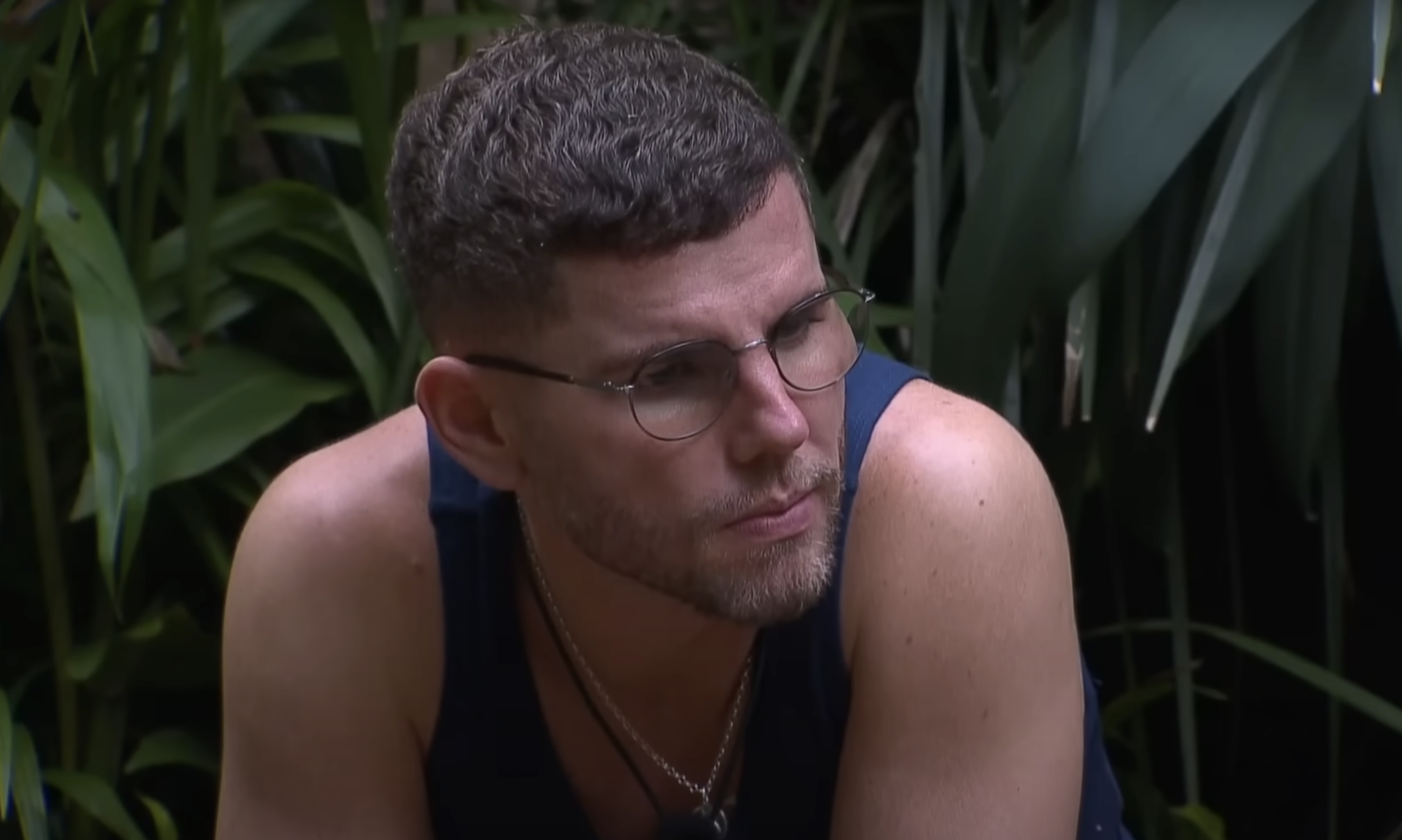 Dean McCullough in jungle on I'm A Celebrity