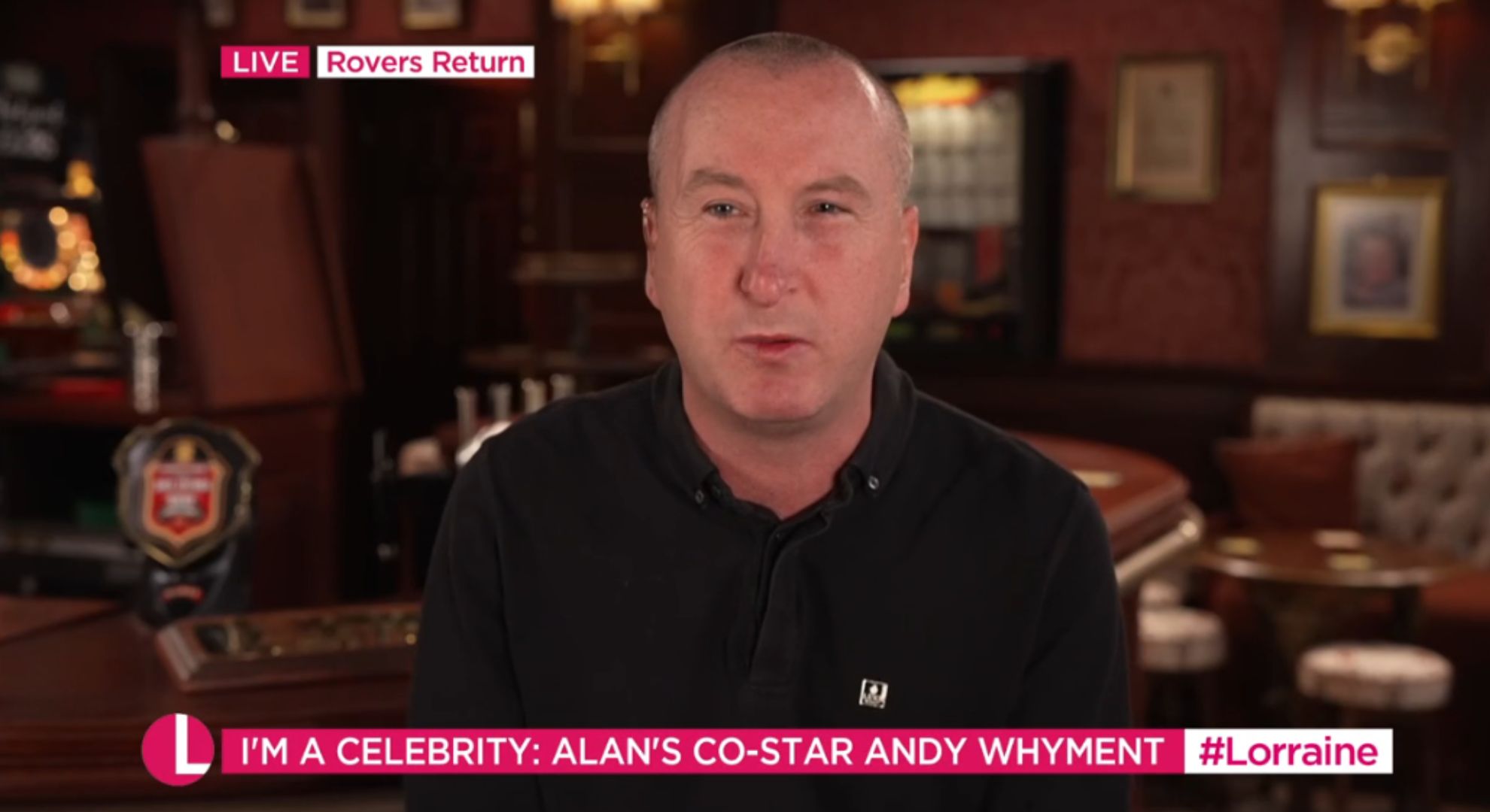Andy Whyment speaking on Lorraine today