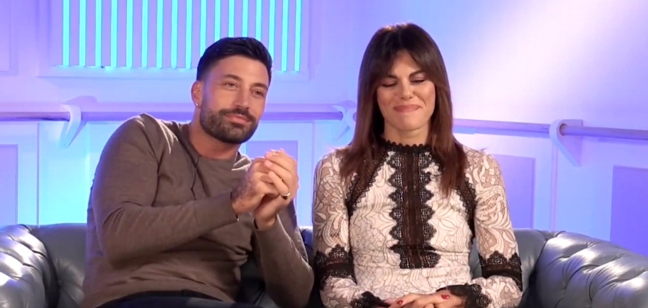 Giovanni Pernice Bianca Guaccero in a video clip talking about their romance