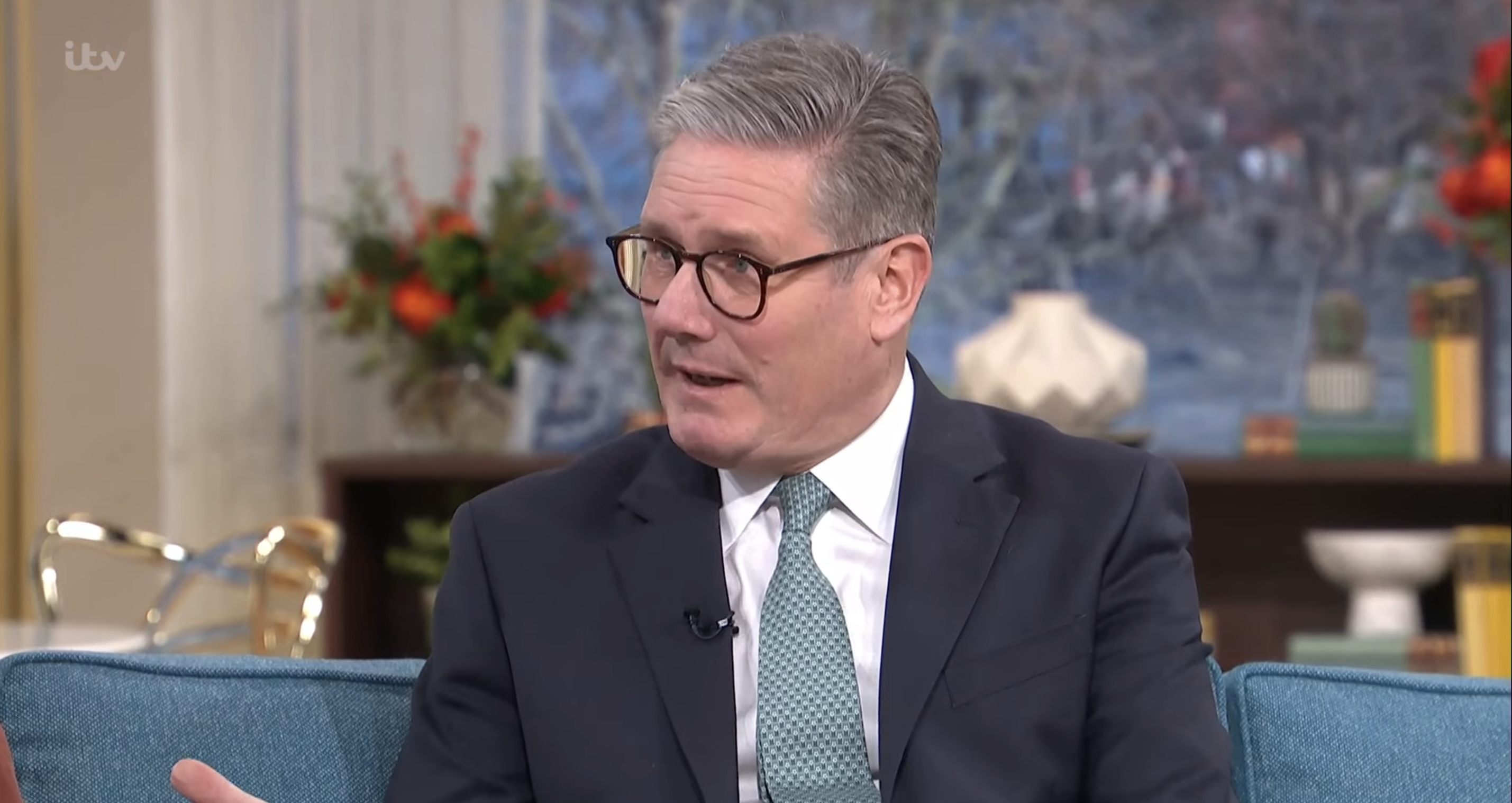 Keir Starmer in the This Morning studio