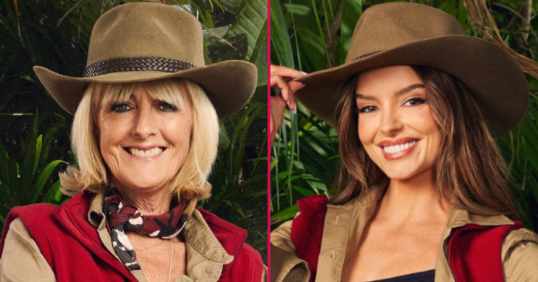 ED! composite of Jane Moore and Maura Higgins in official I'm A Celebrity photos