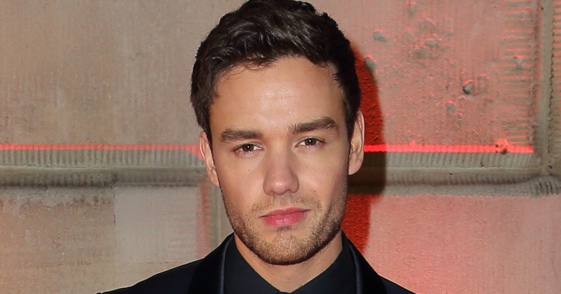 Liam Payne looking straight to camera