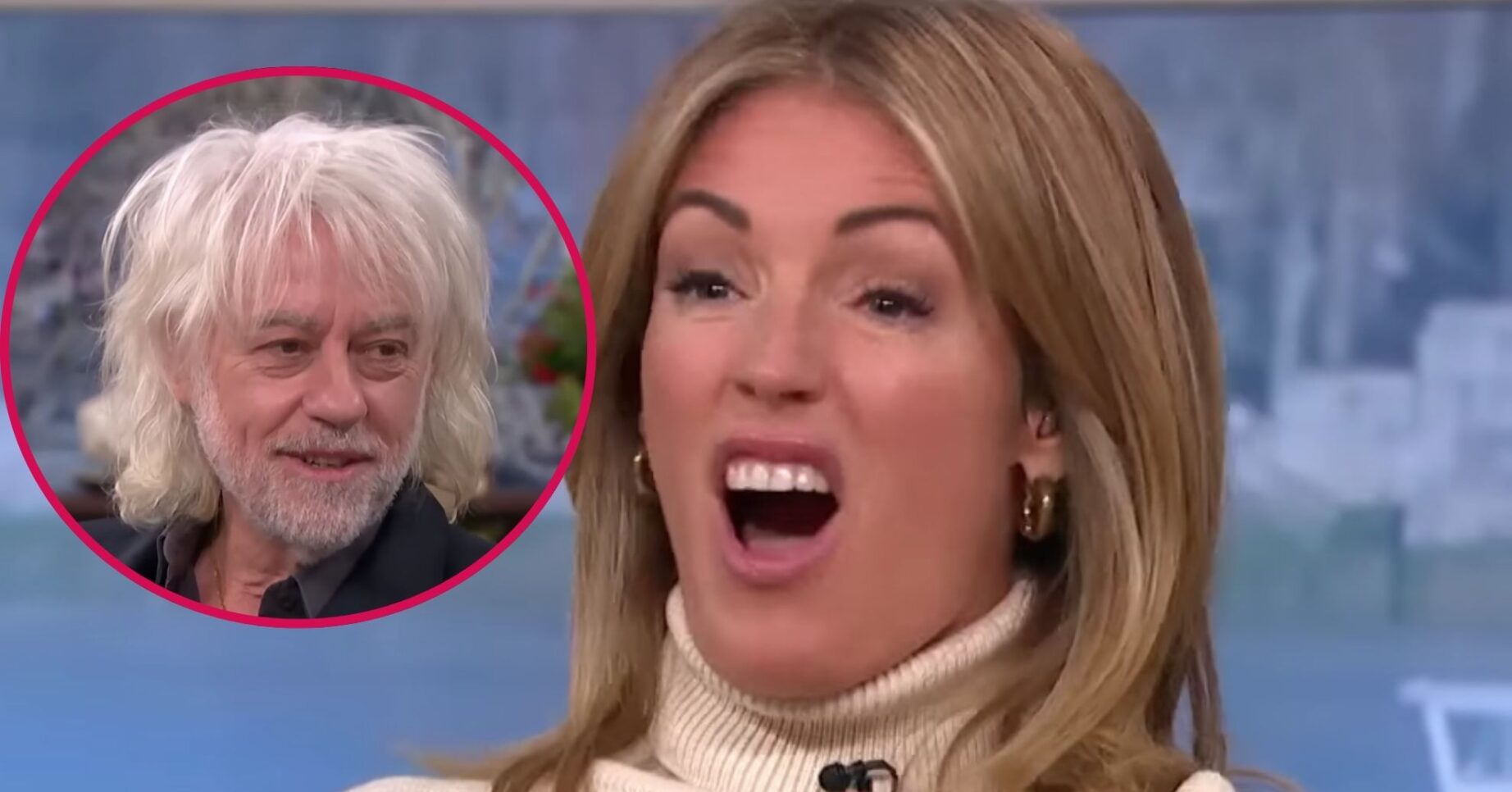 Bob and Cat looking shocked on This Morning