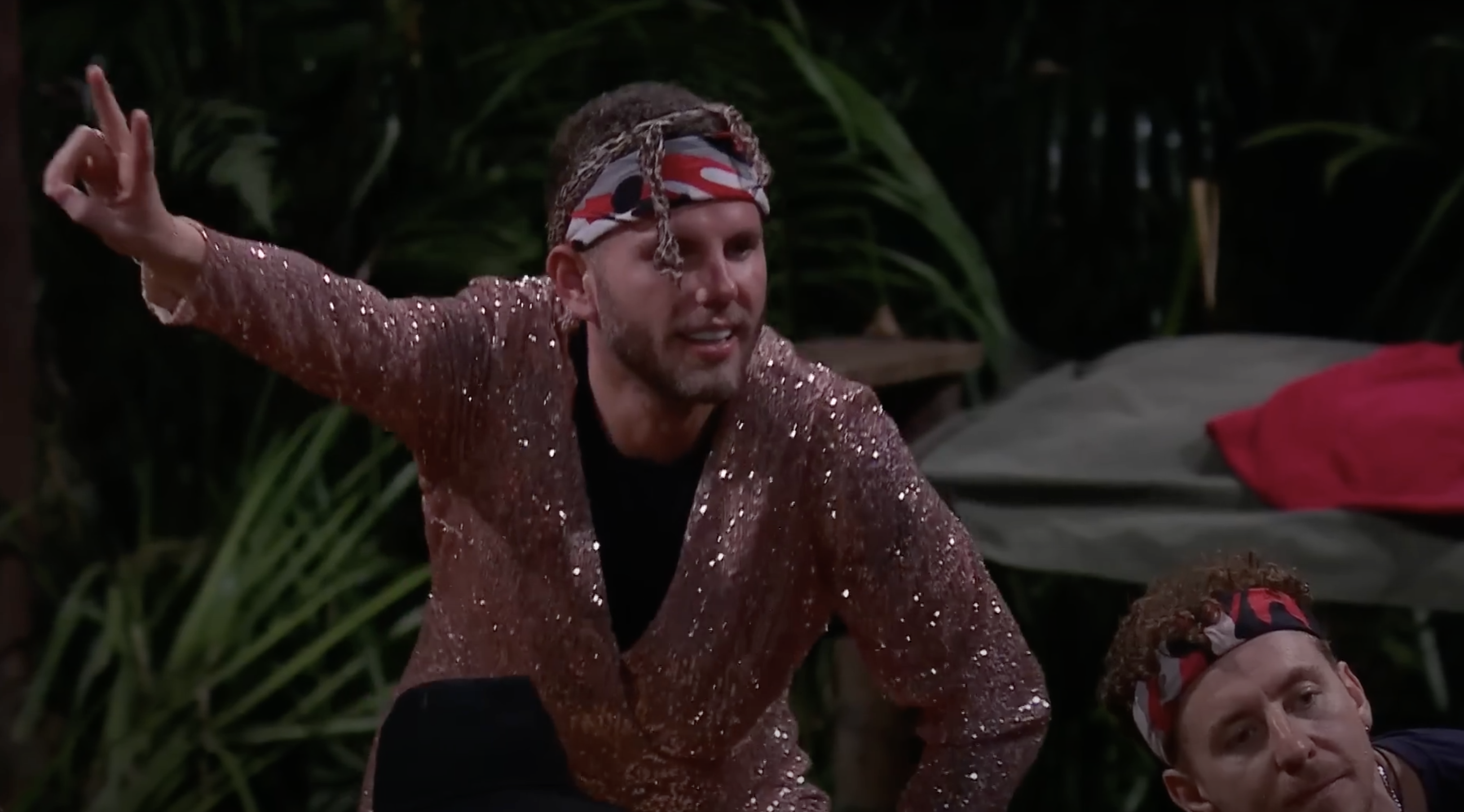 Dean McCullough was accused of "snatching" the dress from Oti.