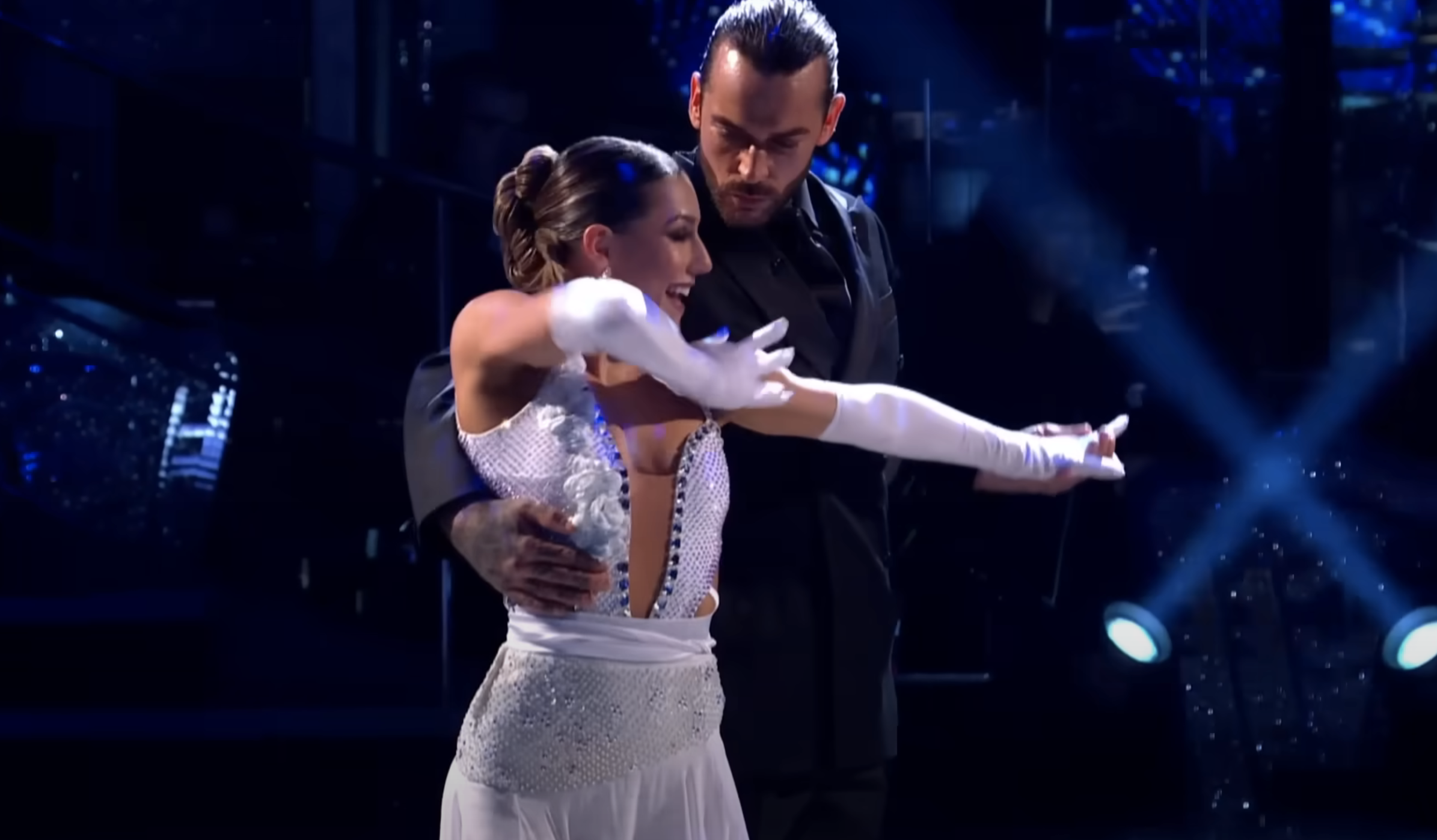 Pete Wicks and Jowita performing on Strictly Come Dancing