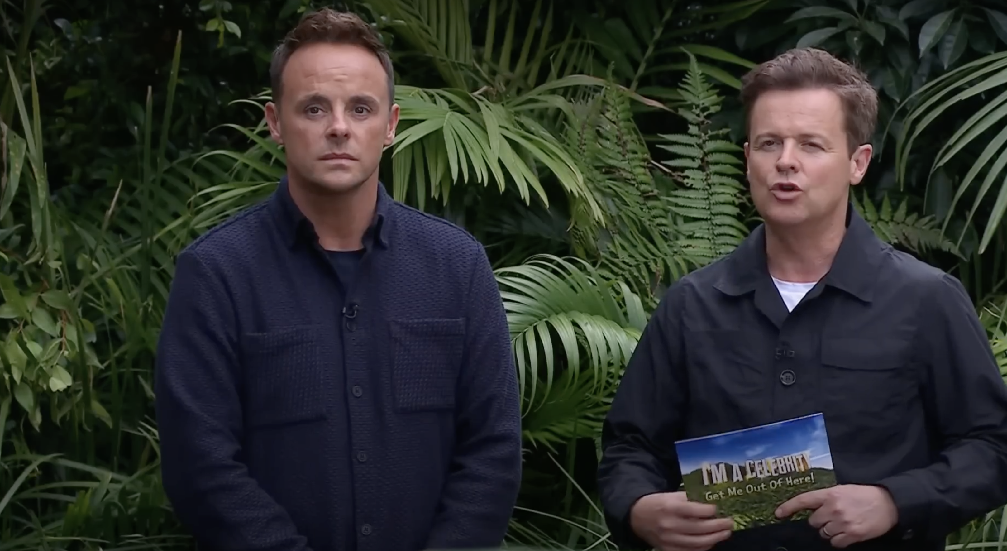 Ant McPartlin and Dec Donnelly during trial on I'm A Celebrity
