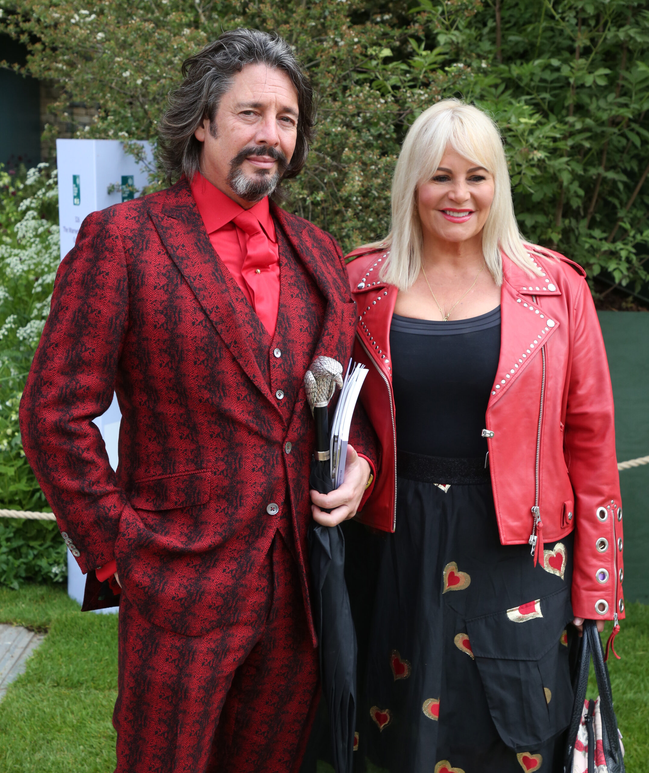 Laurence Llewelyn-Bowen and wife Jackie smiling