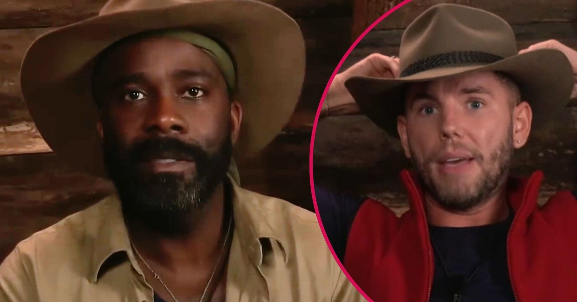 ED! composite of Melvin Odoom and Dean McCullough on I'm A Celebrity
