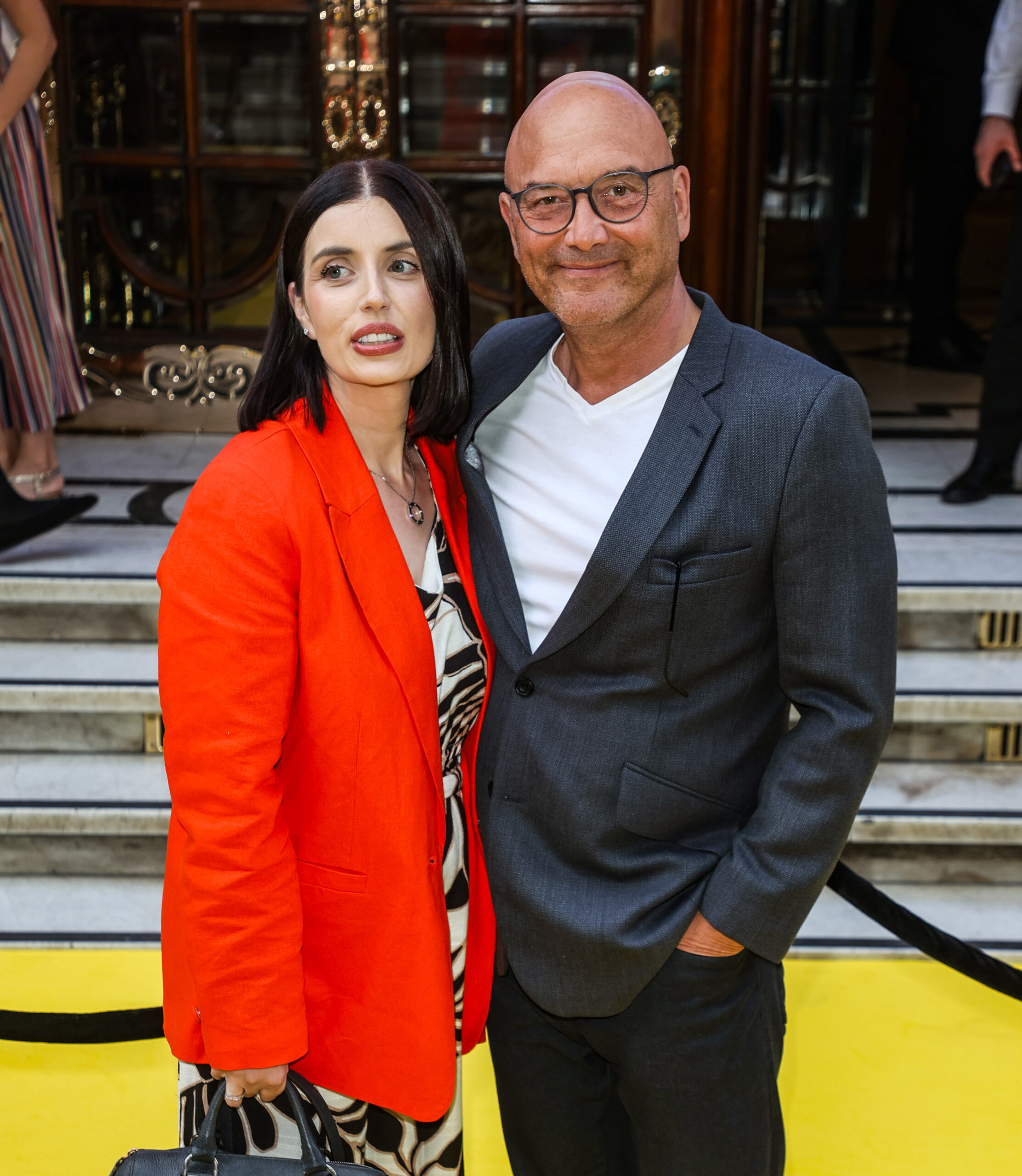 Gregg Wallace and wife Anne-Marie Sterpini on the red carpet
