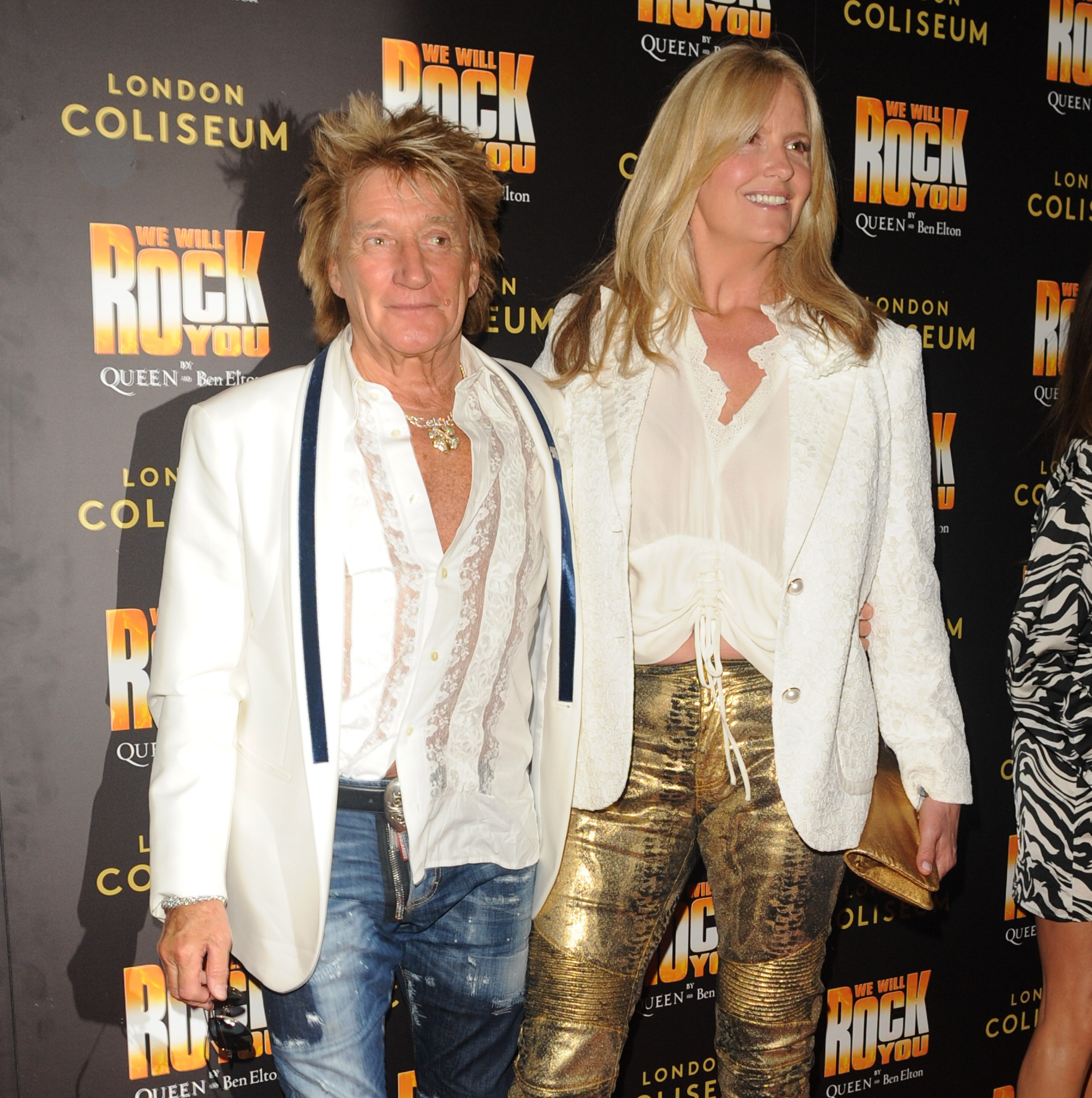 Rod Stewart and Penny Lancaster on the red carpet