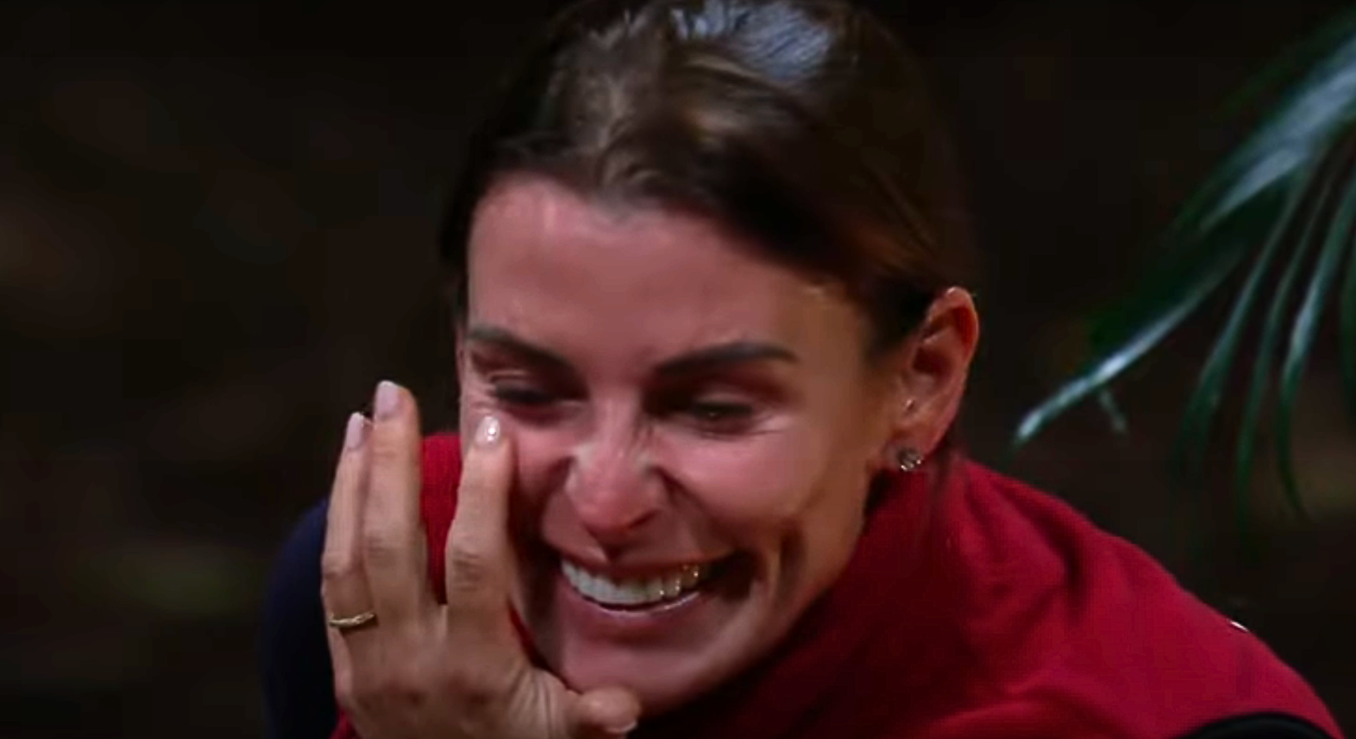 Coleen Rooney struggles to hold back her tears upon hearing the letter from her family on I'm A Celebrity