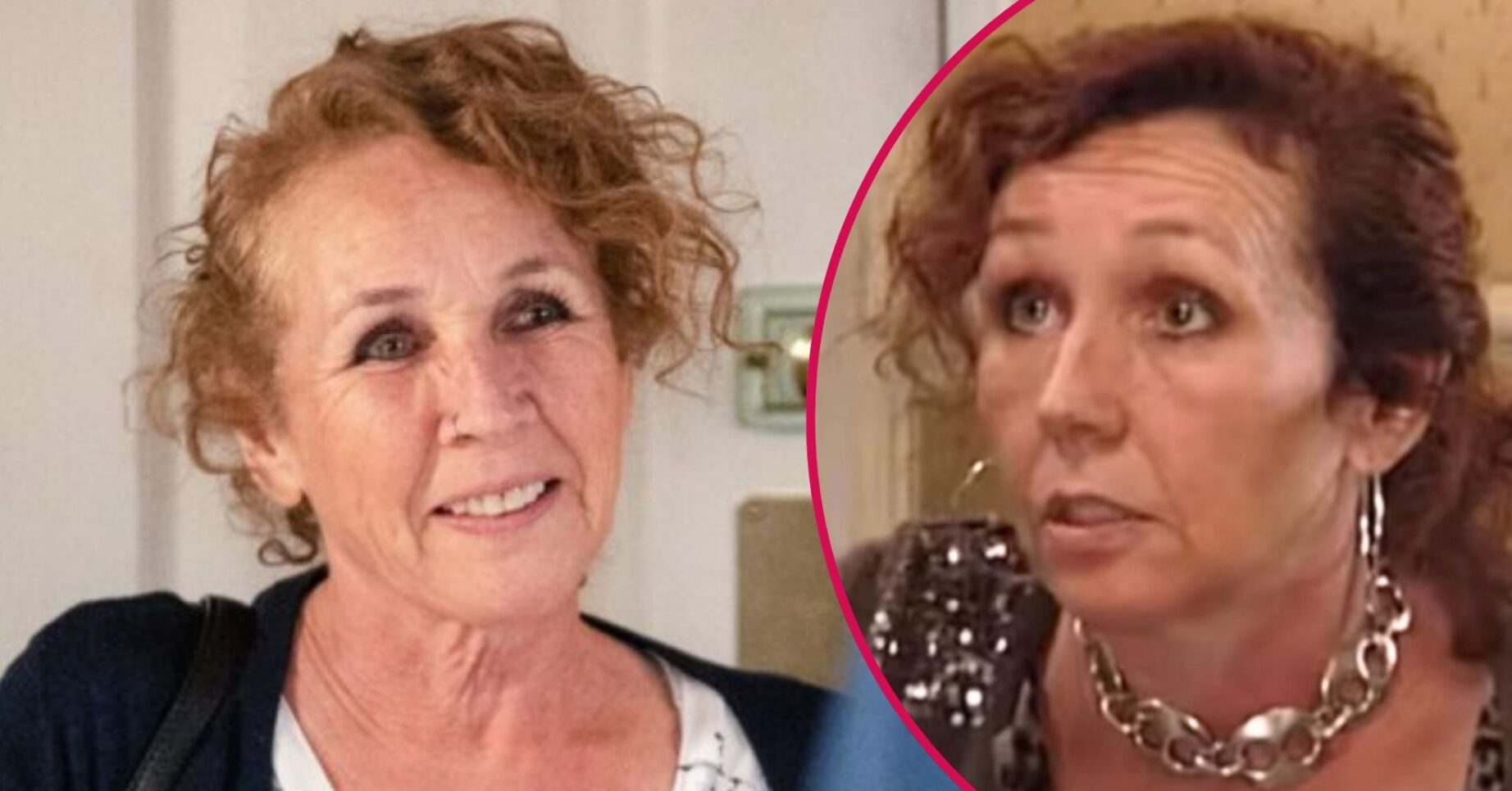 Composite image of Tracey in EastEnders; in a recent episode, and an older one (Credit: BBC/Composite: ED!)