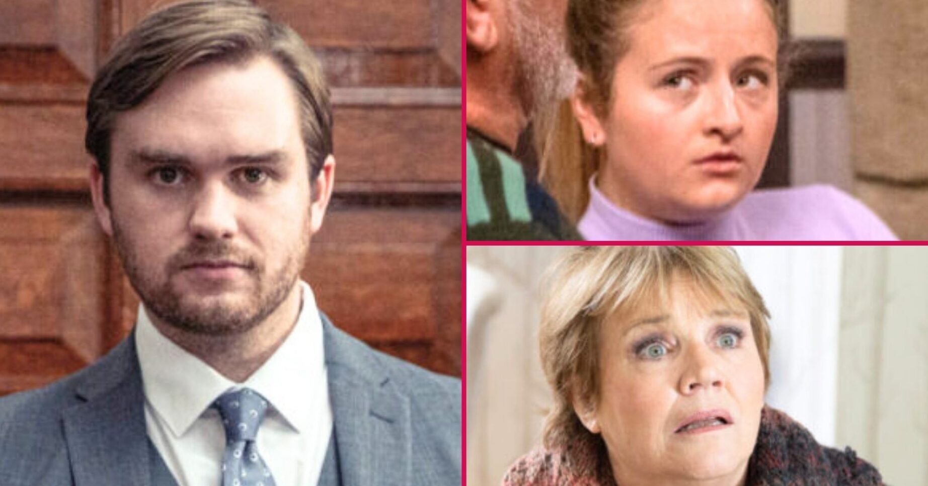 Emmerdale's Tom, Amelia, Brenda