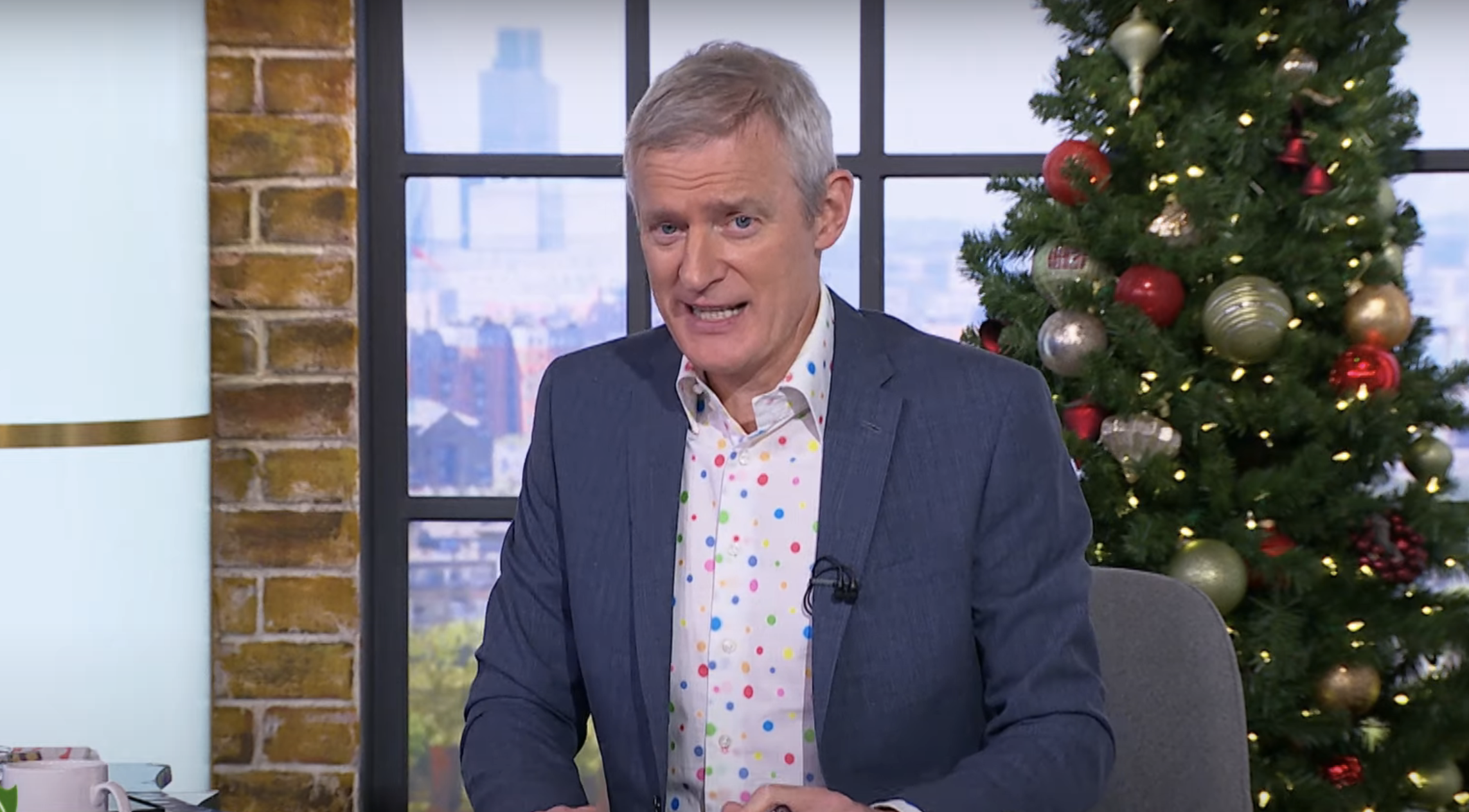 Jeremy Vine in the Channel 5 TV studio