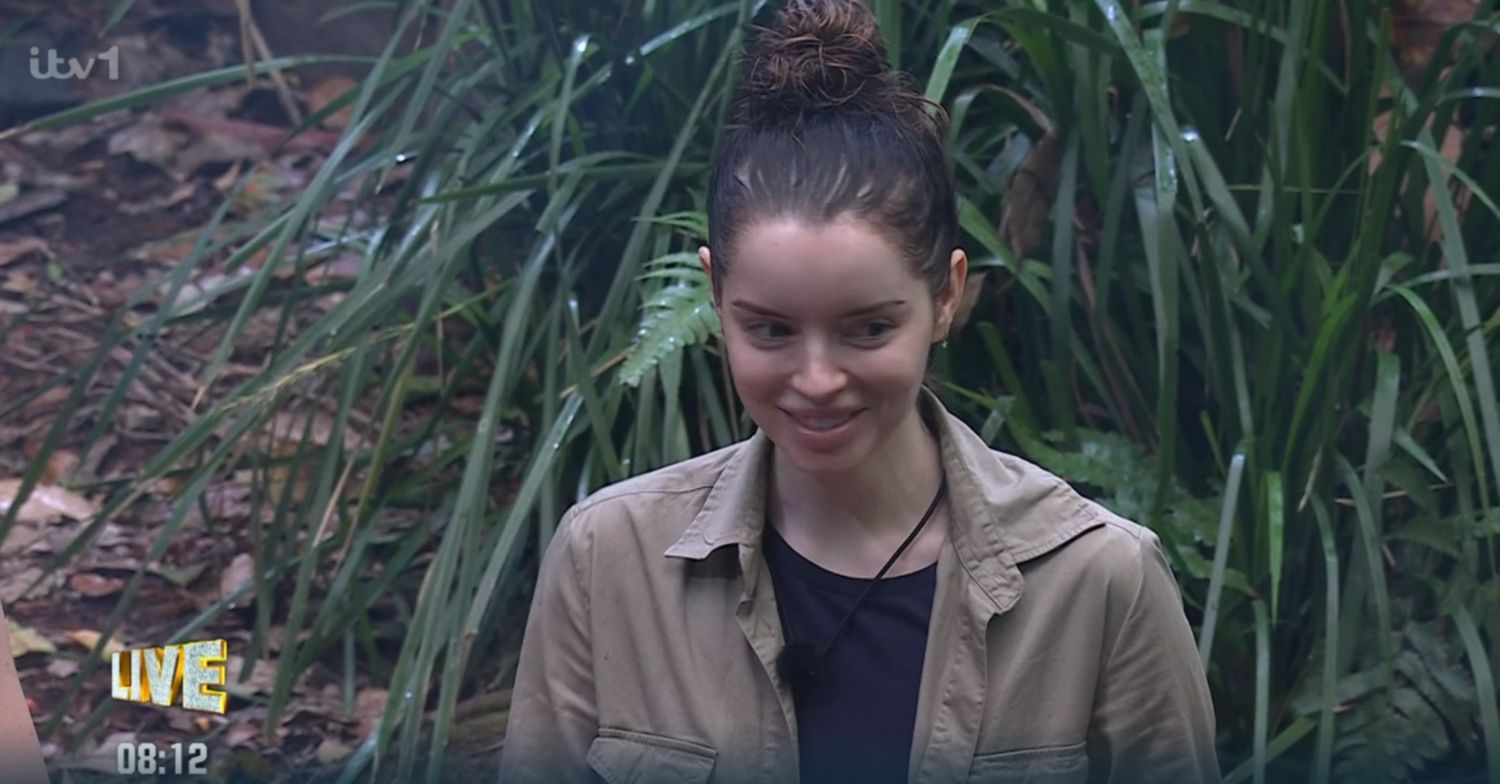 Maura Higgins smiling on I'm A Celebrity