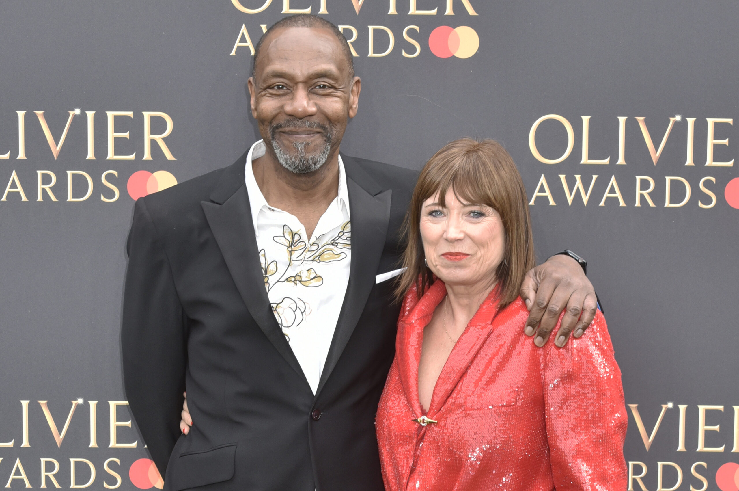 Lenny Henry and Lisa Makin on the red carpet