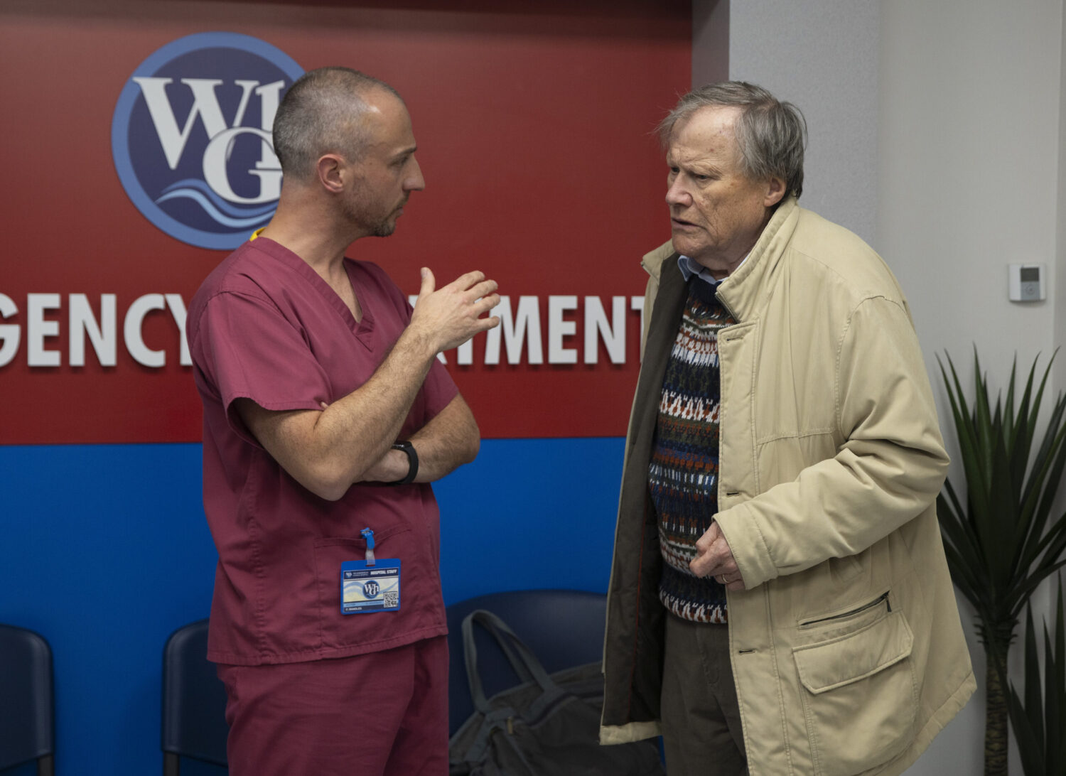 Coronation Street’s Roy talking to Doctor