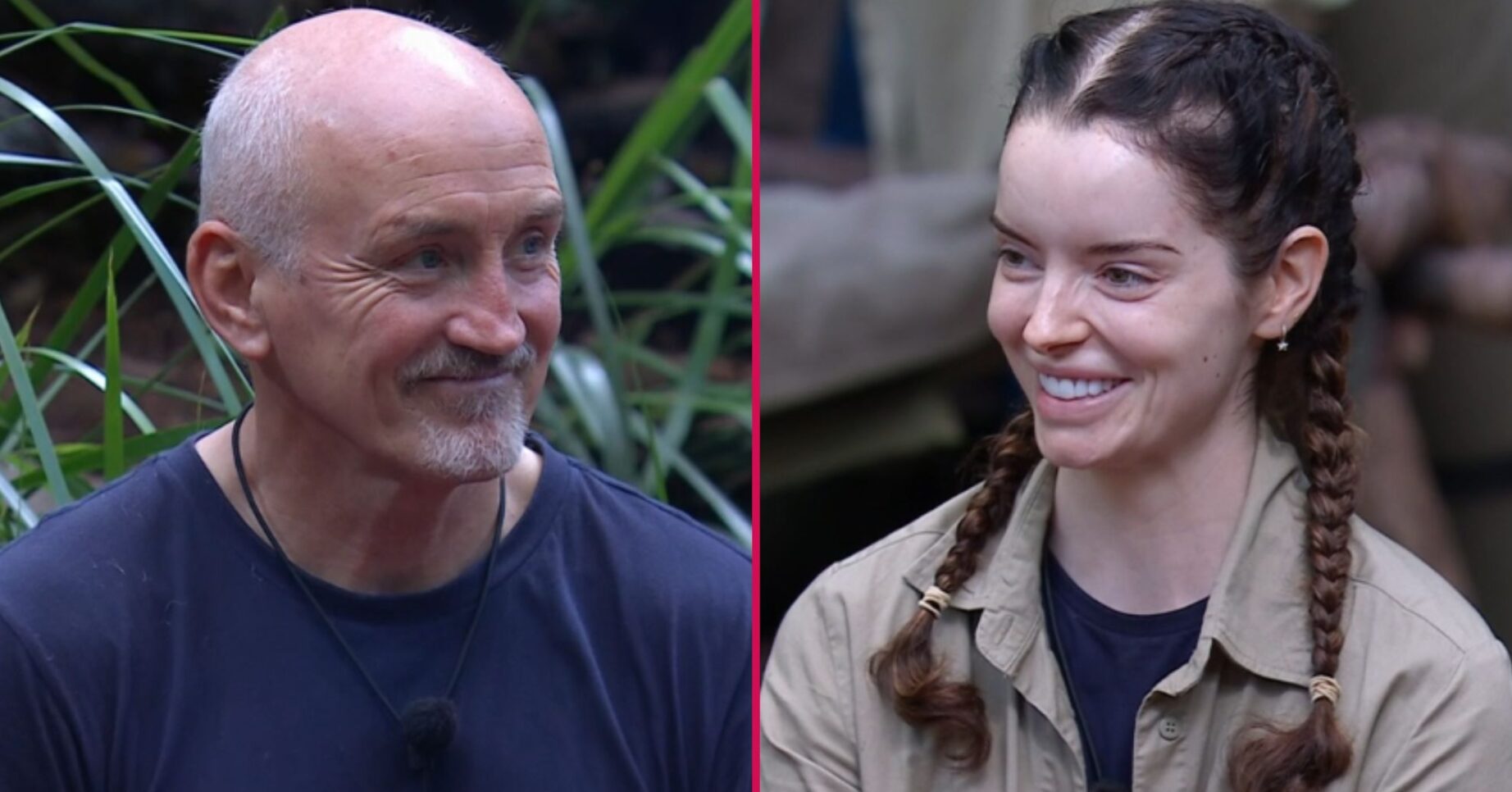 ED! composite of Barry McGuigan and Maura Higgins on I'm A Celebrity