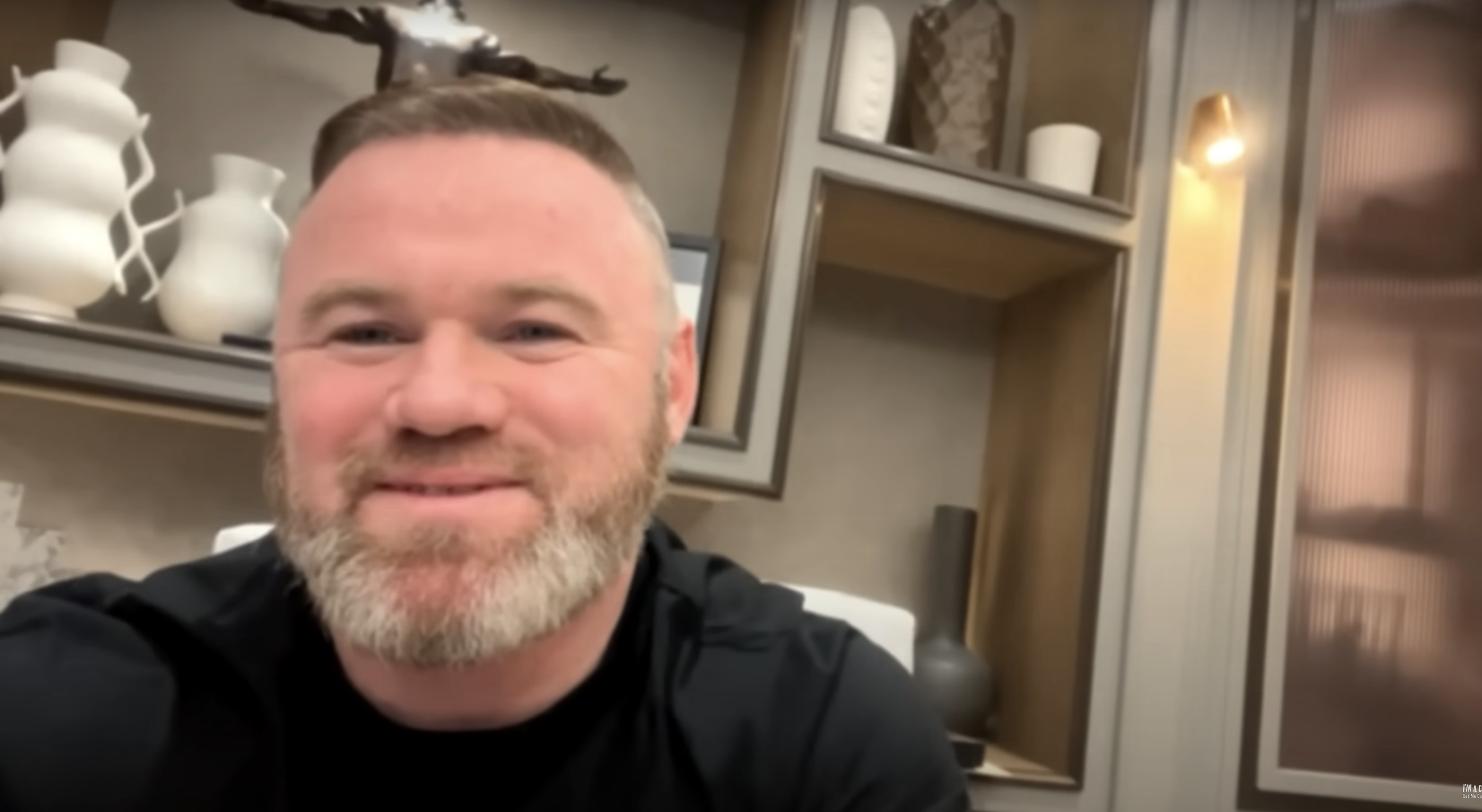 Wayne Rooney in his living room