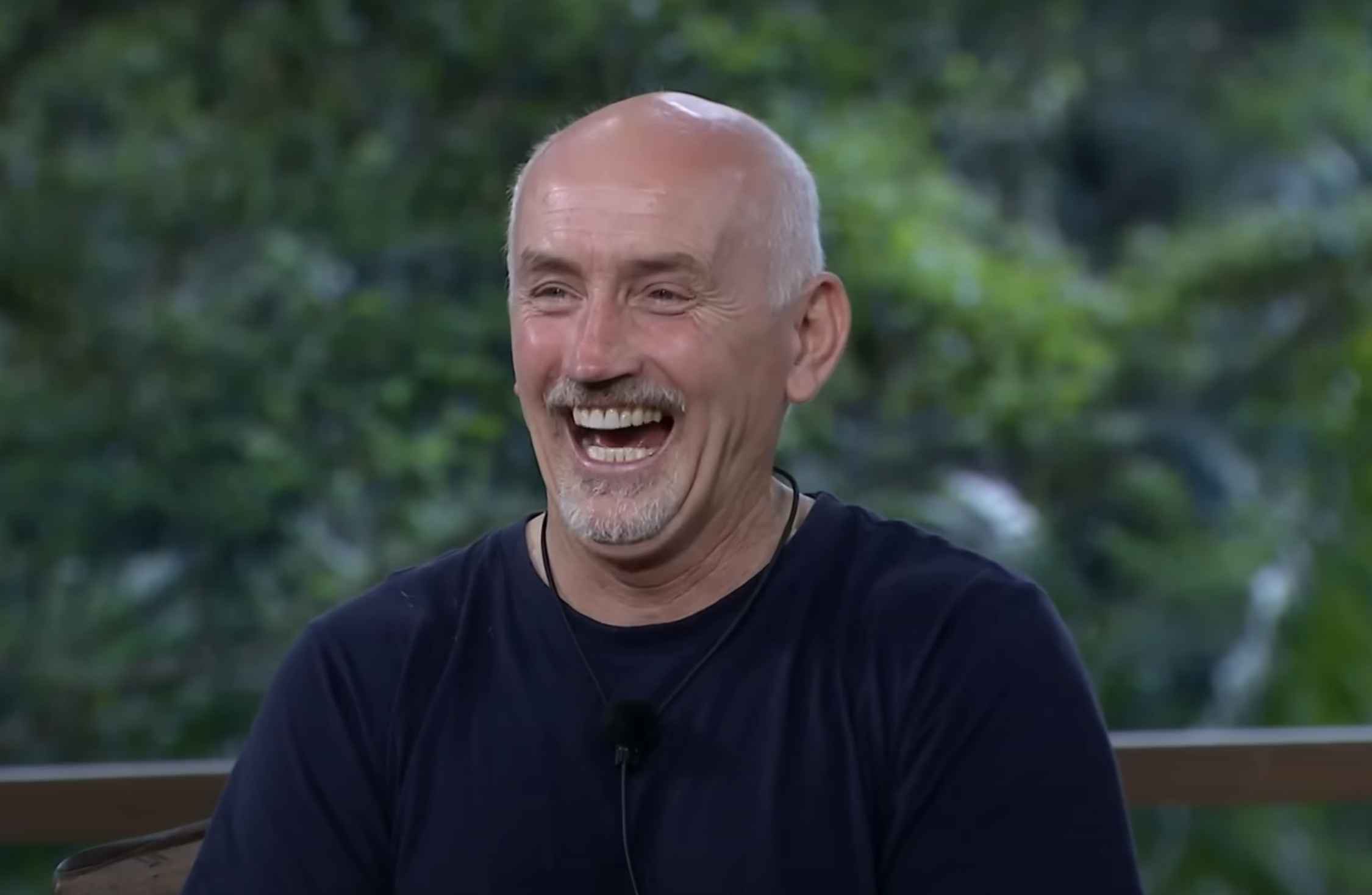 Barry McGuigan in the I'm A Celebrity studio after his eviction
