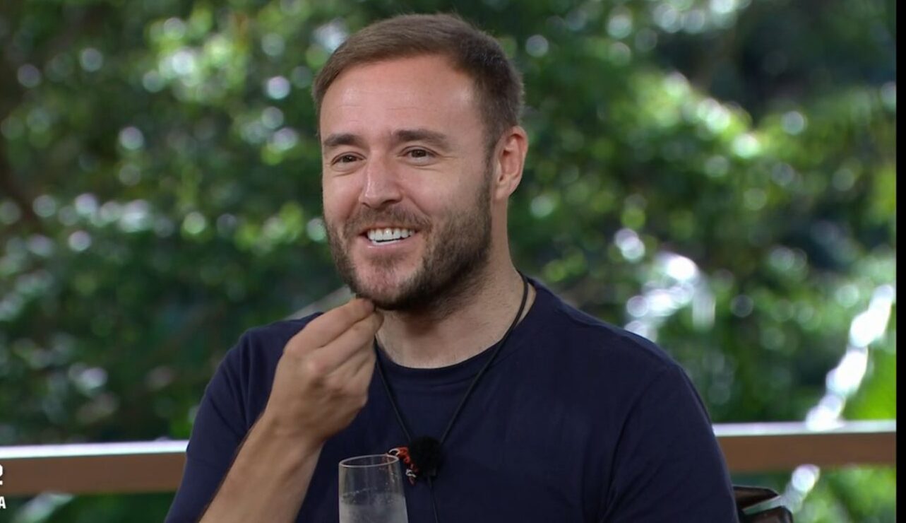Alan Halsall smiling on I'm A Celeb