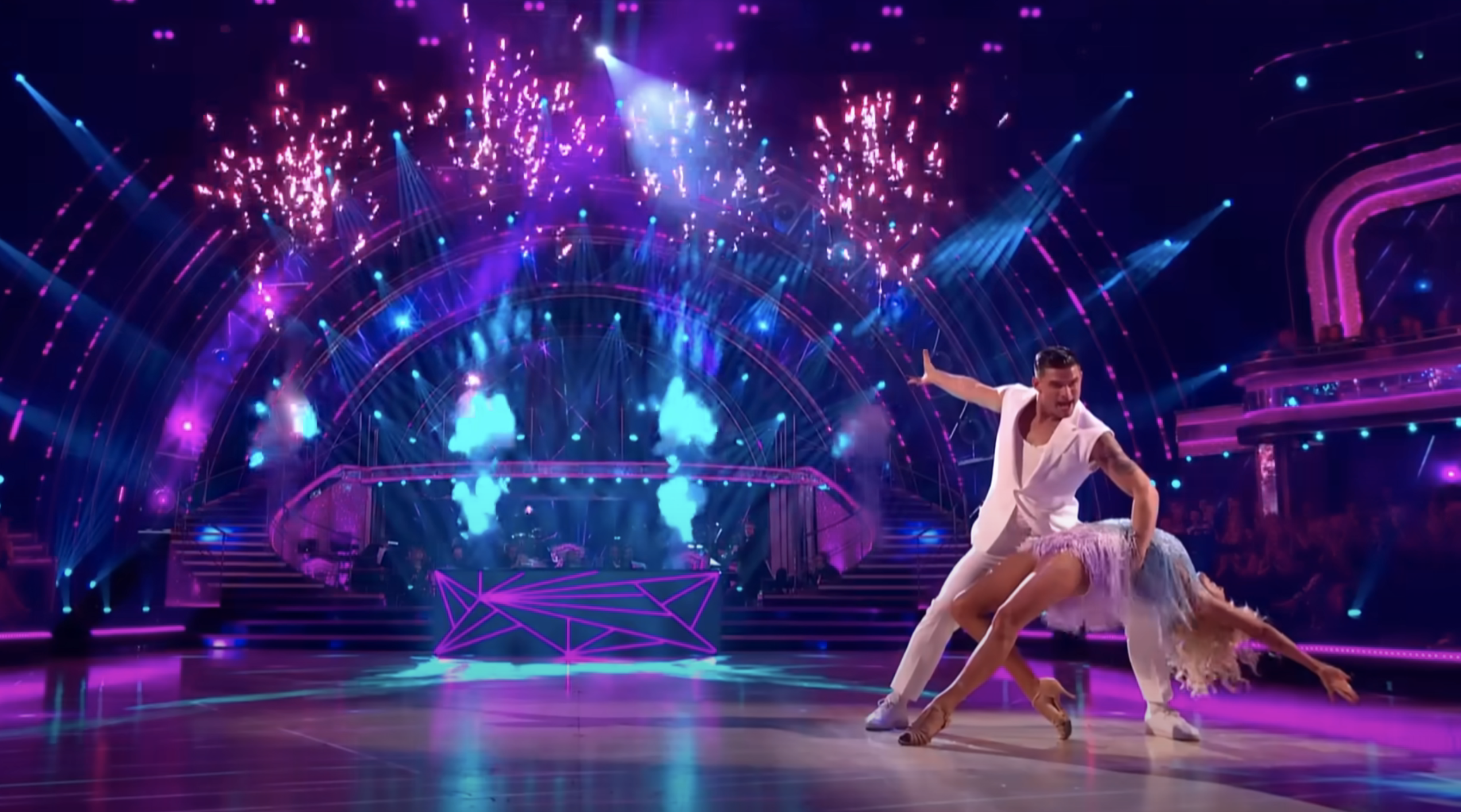 Aljaz Skorjanec and Tasha Ghouri on Strictly Come Dancing