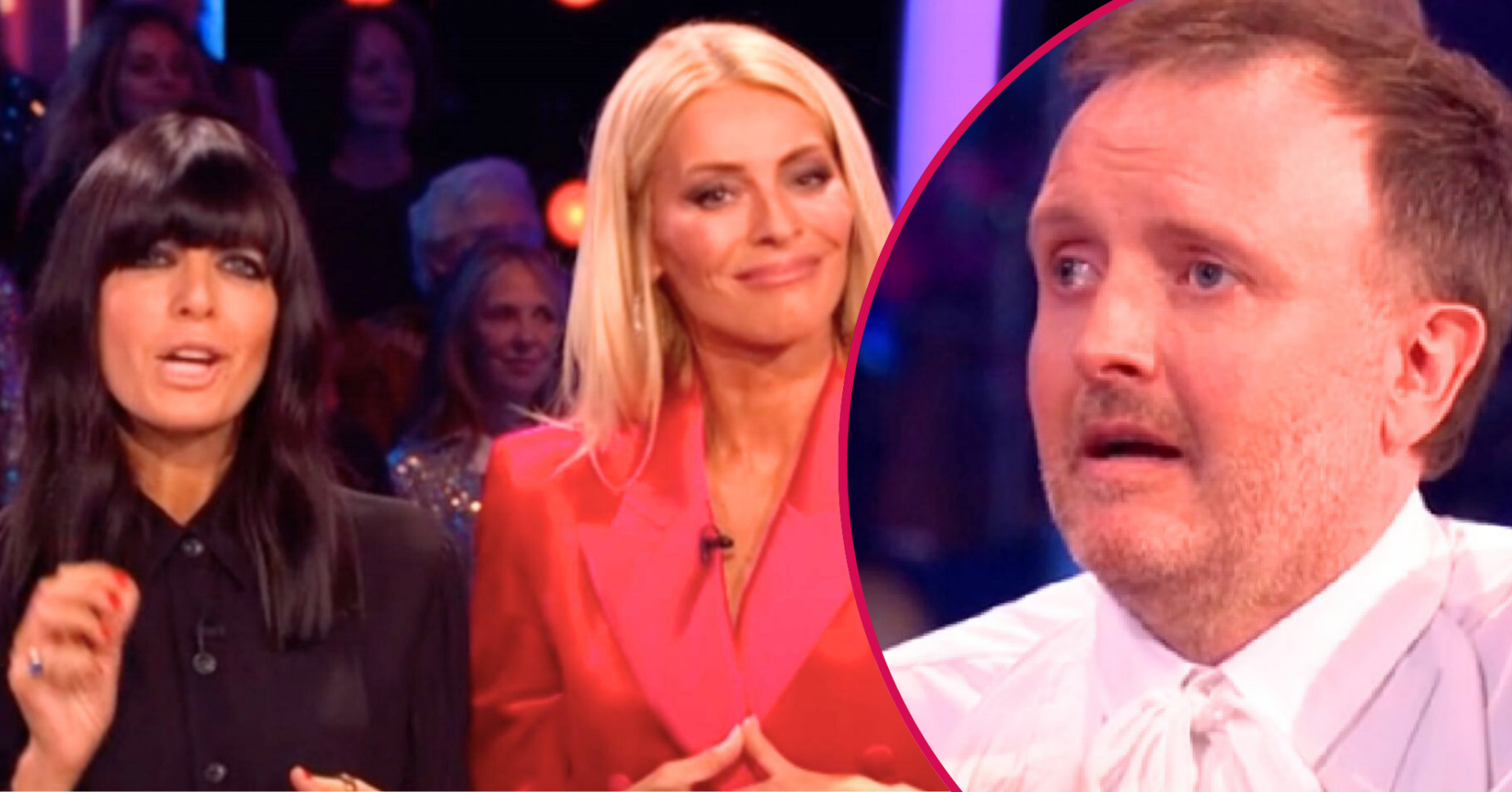 Split image of Tess Daly and Claudia Winkelman (left) and Chris McCausland (right) as Strictly fans predict the winner