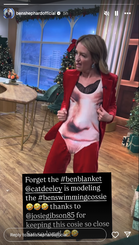 Cat Deeley in her Ben Shephard swimsuit