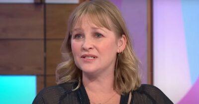 Joanna Page looking sad on Loose Women
