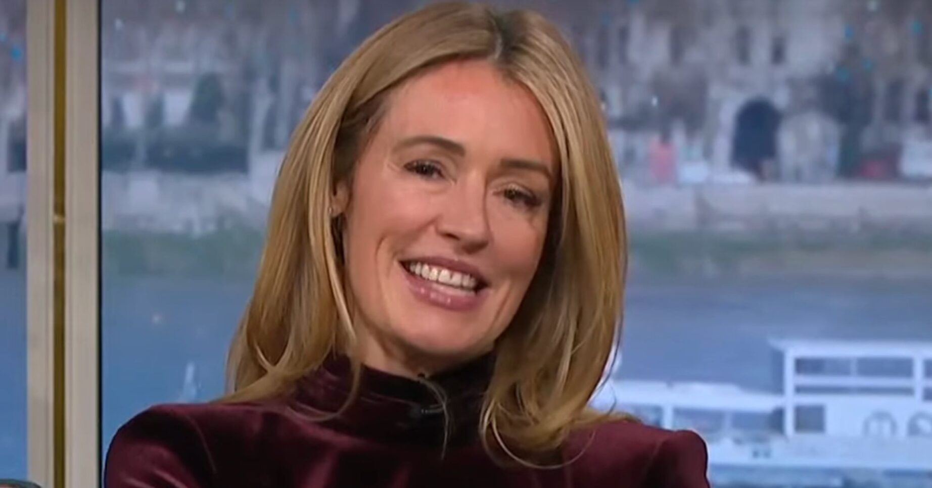 Cat Deeley smiling on This Morning
