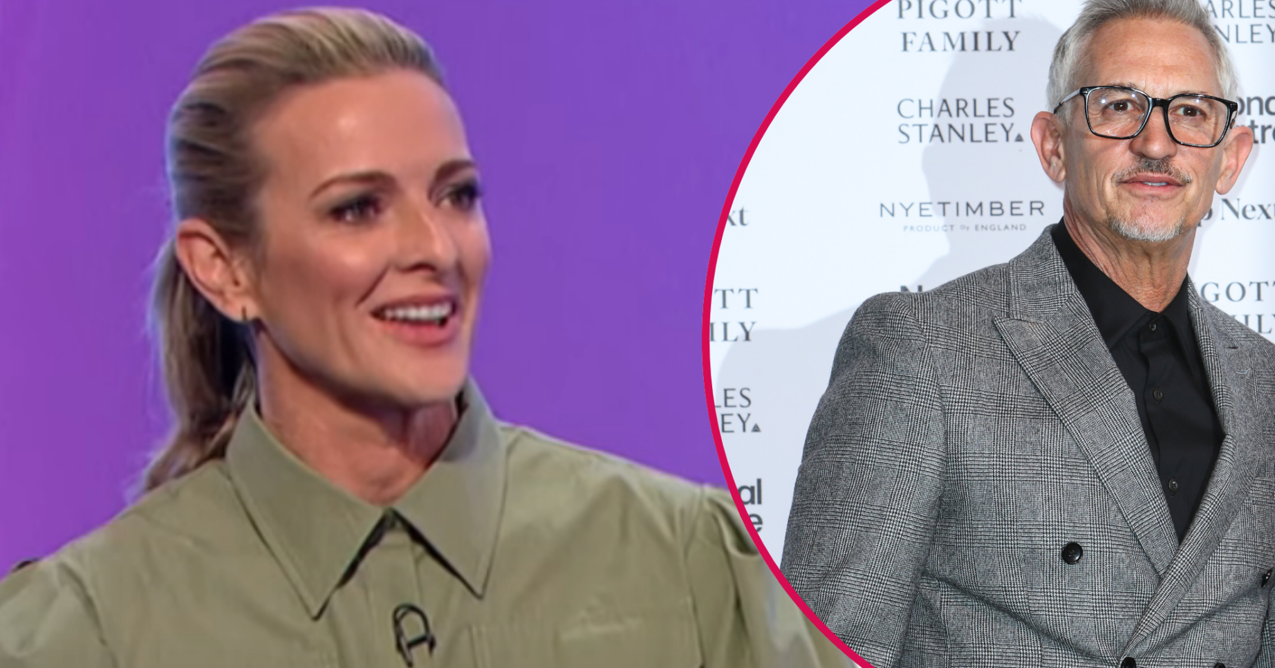 Split image of Gabby Logan (left) and Gary Lineker (right)