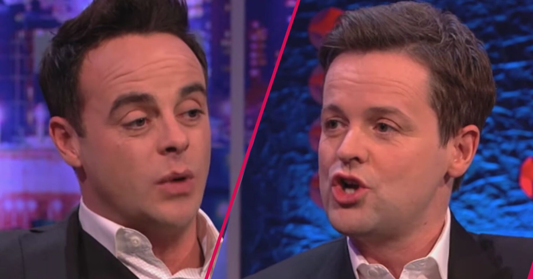 Ant and Dec looking serious