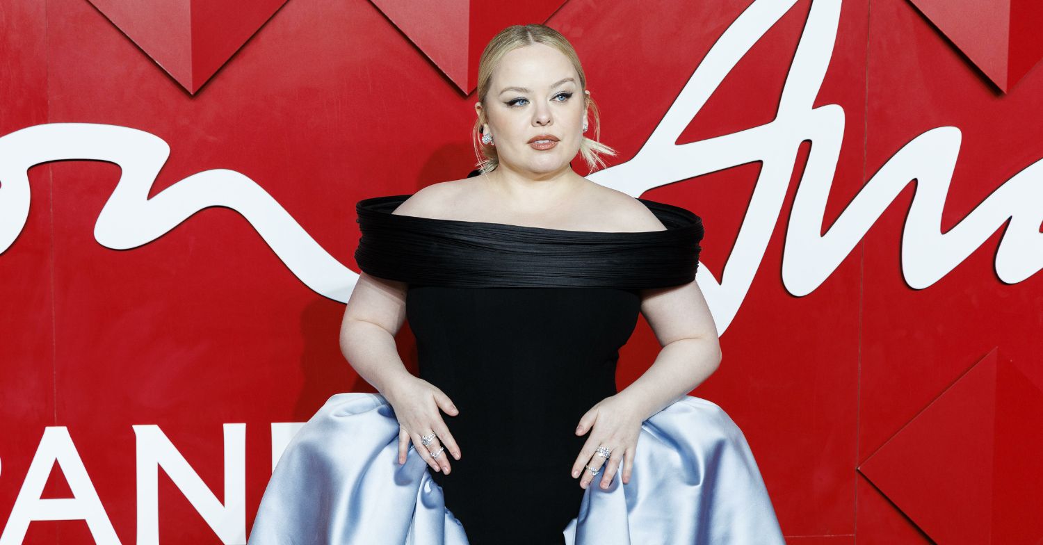 Nicola Coughlan in a dress on the red carpet 