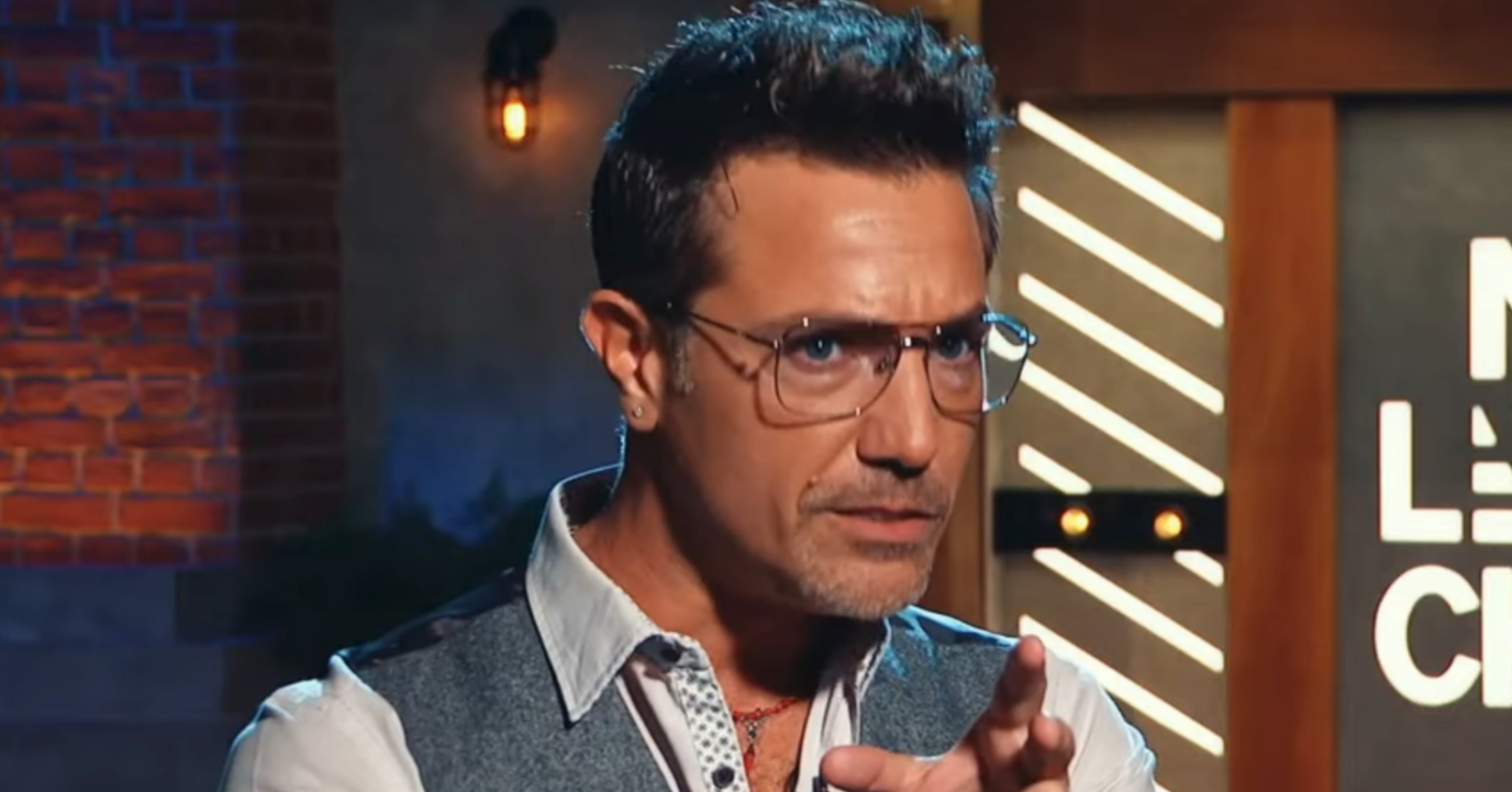 Gino D'Acampo scowling