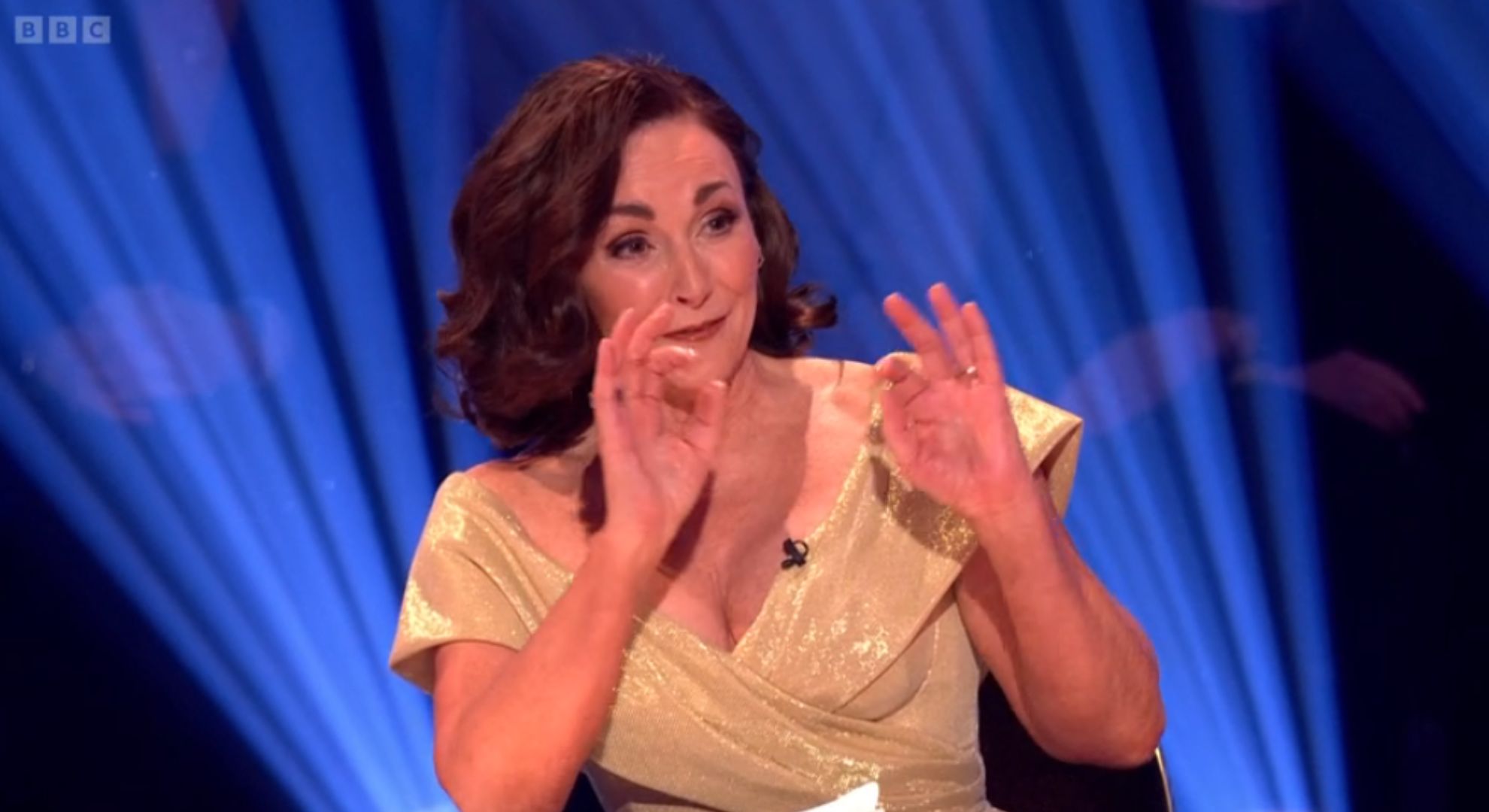 Shirley Ballas talking on Strictly