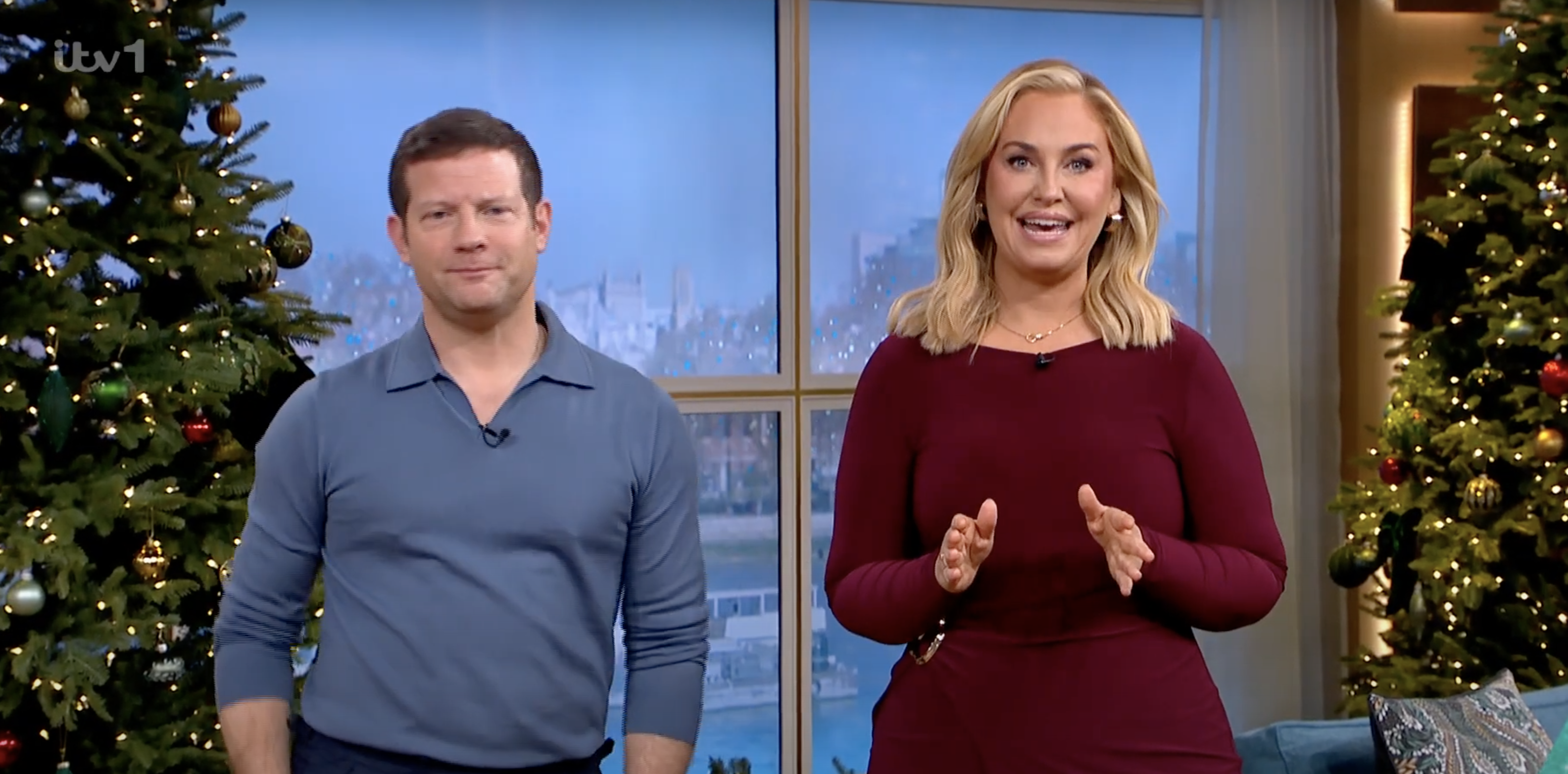 Josie Gibson and Dermot O'Leary on This Morning