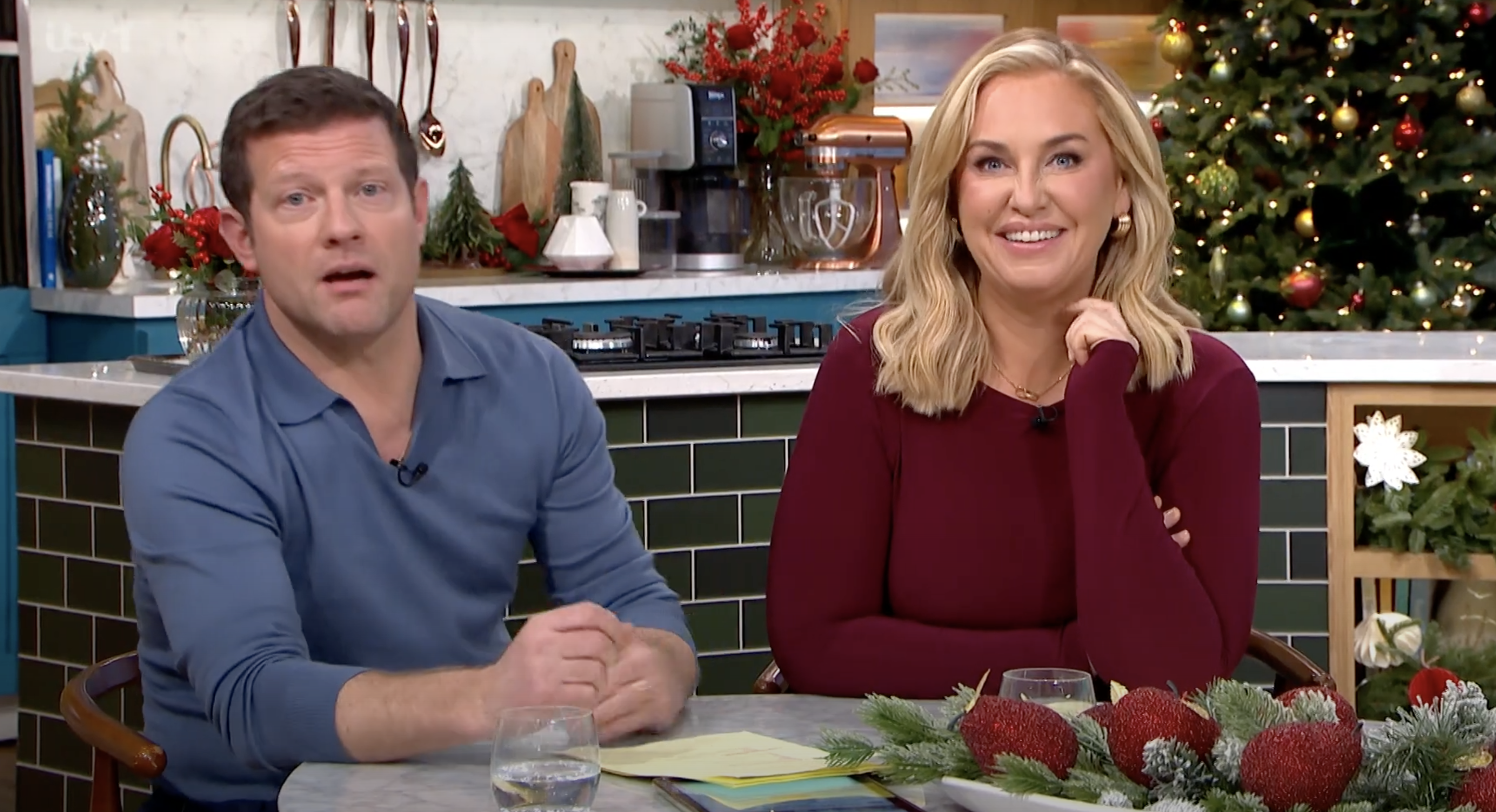 Josie Gibson and Dermot O'Leary on This Morning