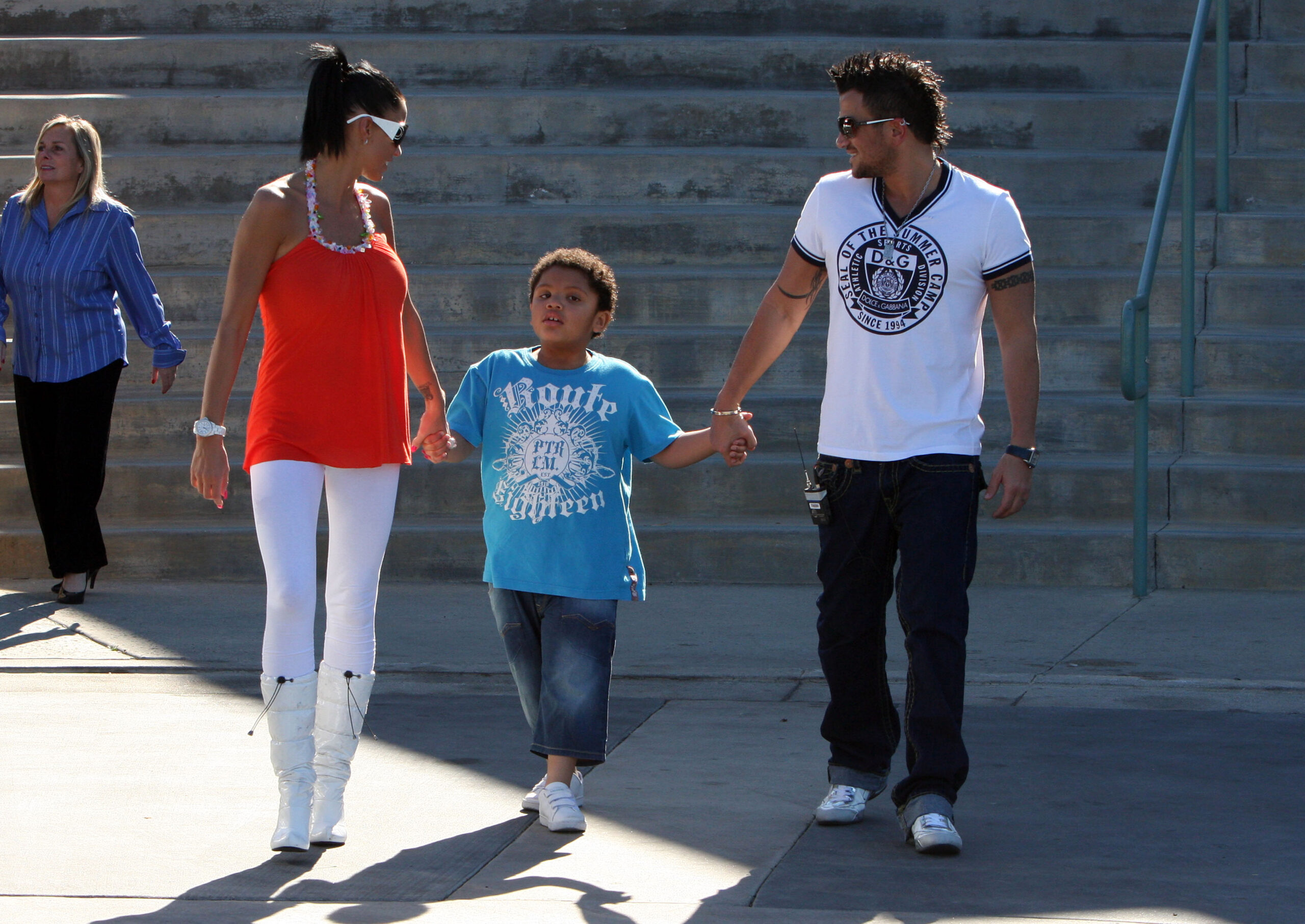 Katie Price, Peter Andre and Harvey Price