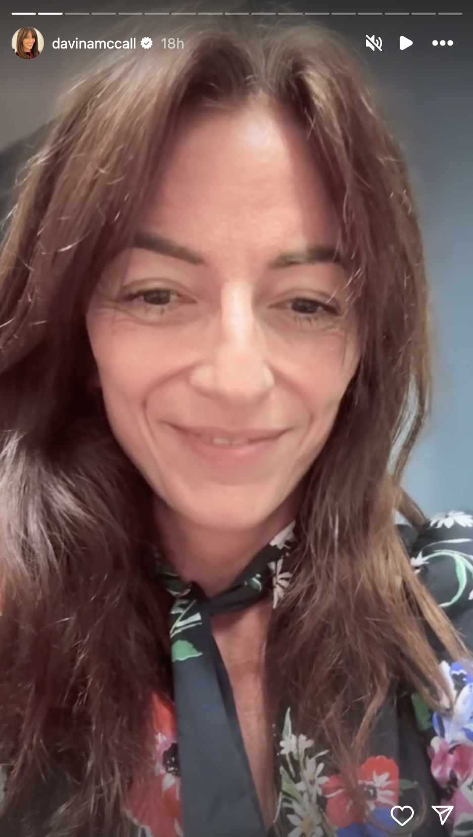 Davina McCall took to Instagram to reassure her followers