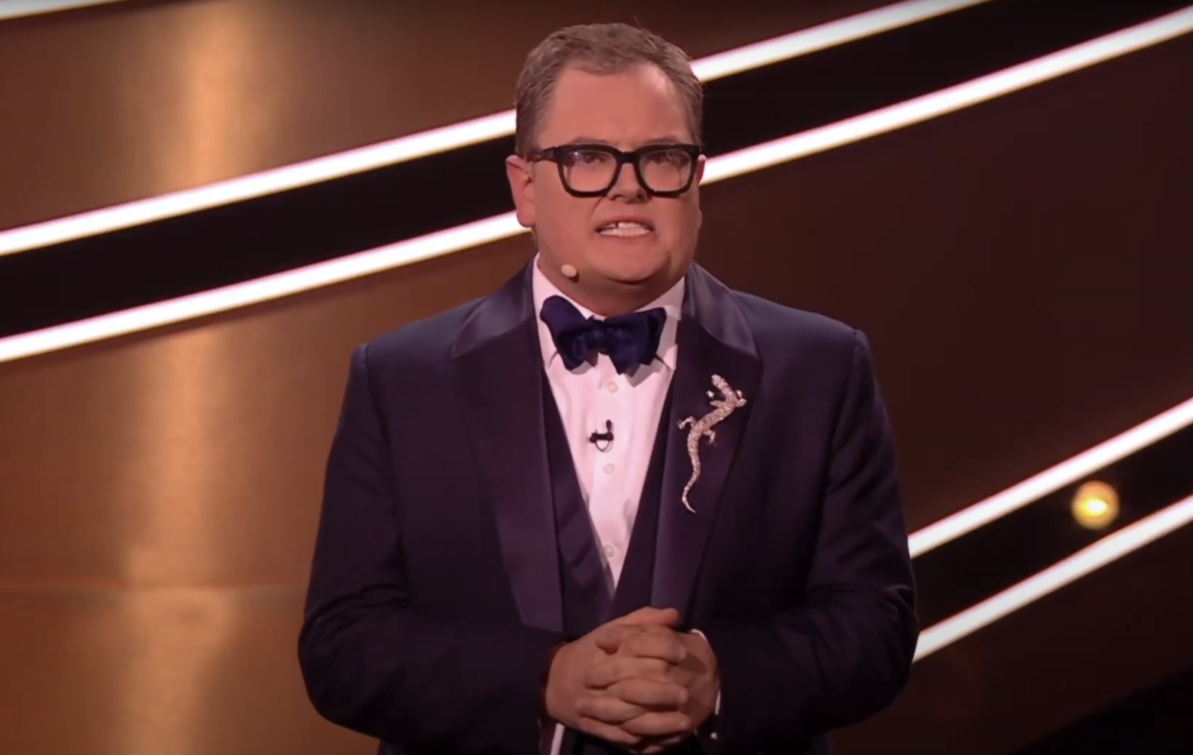 Alan Carr presenting the Royal Variety Performance 2024