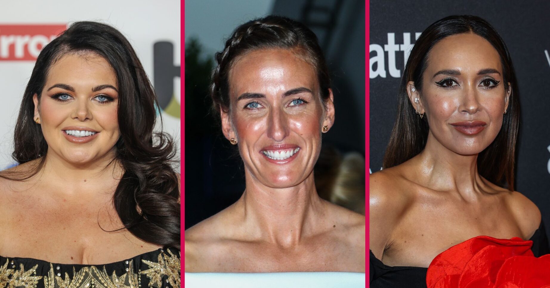 Scarlett Moffatt, Jill Scott, and Myleene Klass on the red carpet