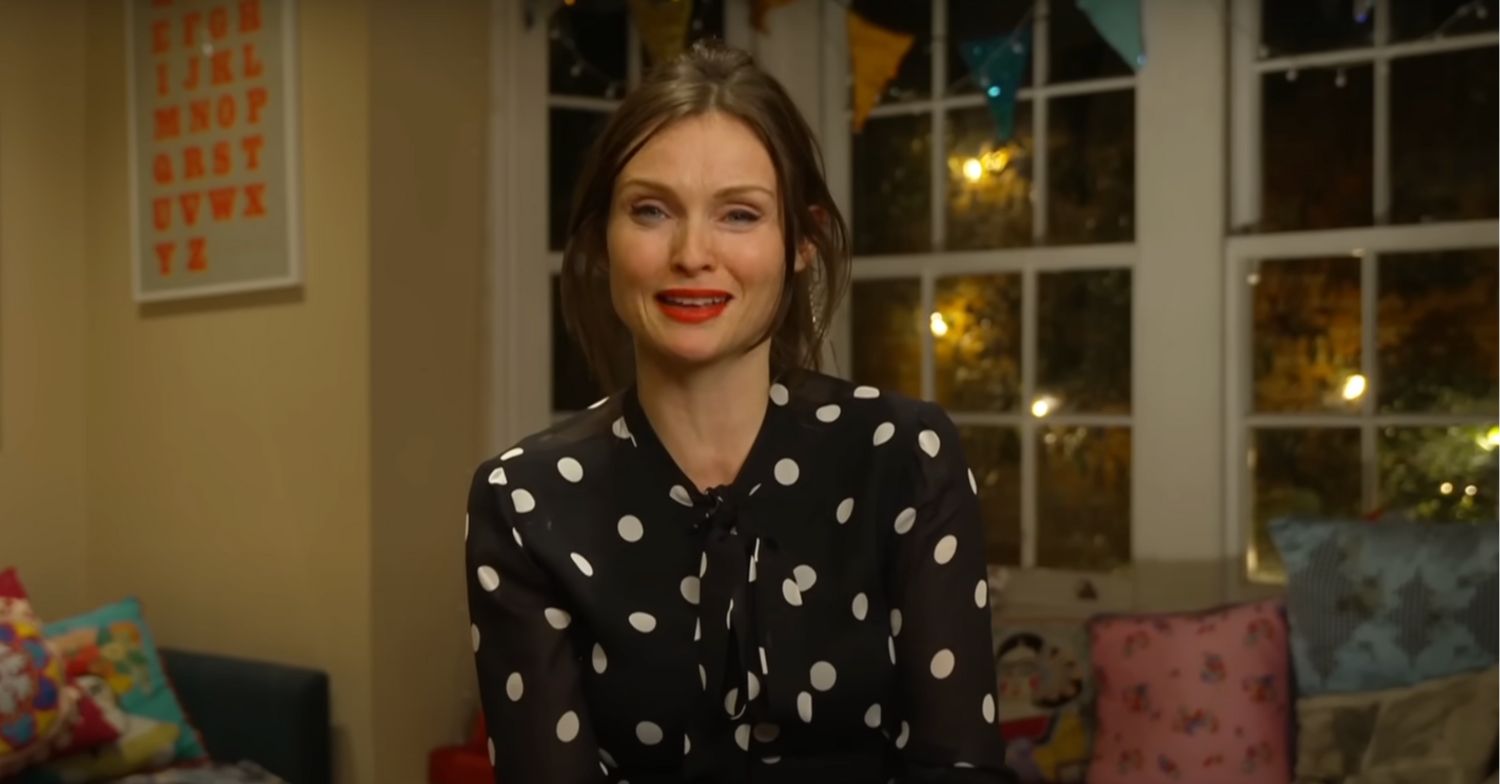 Sophie Ellis-Bextor speaking in her house