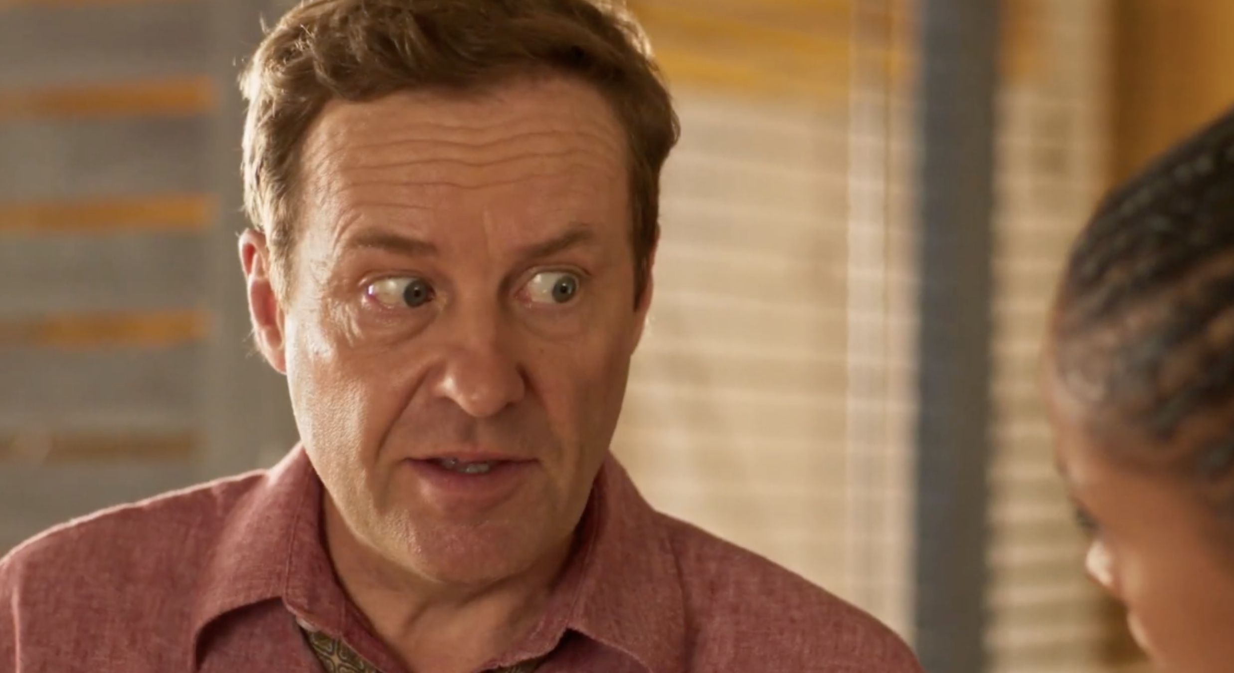 Ardal on Death in Paradise 