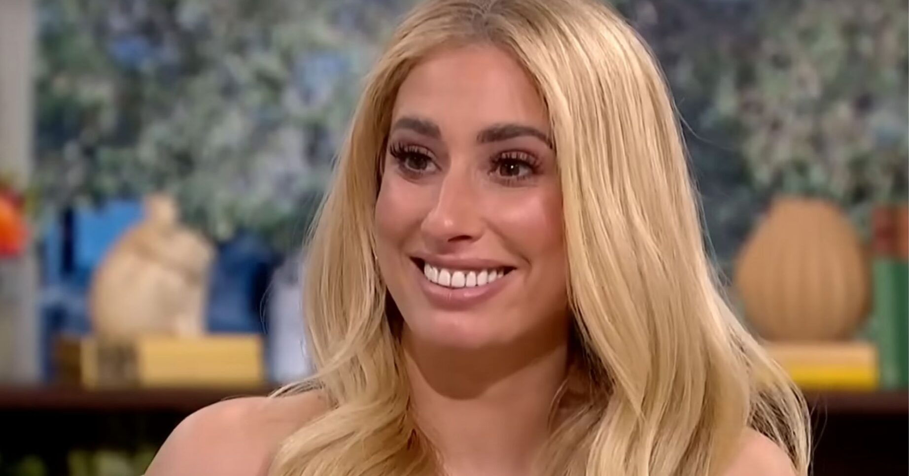 Stacey Solomon smiling on This Morning